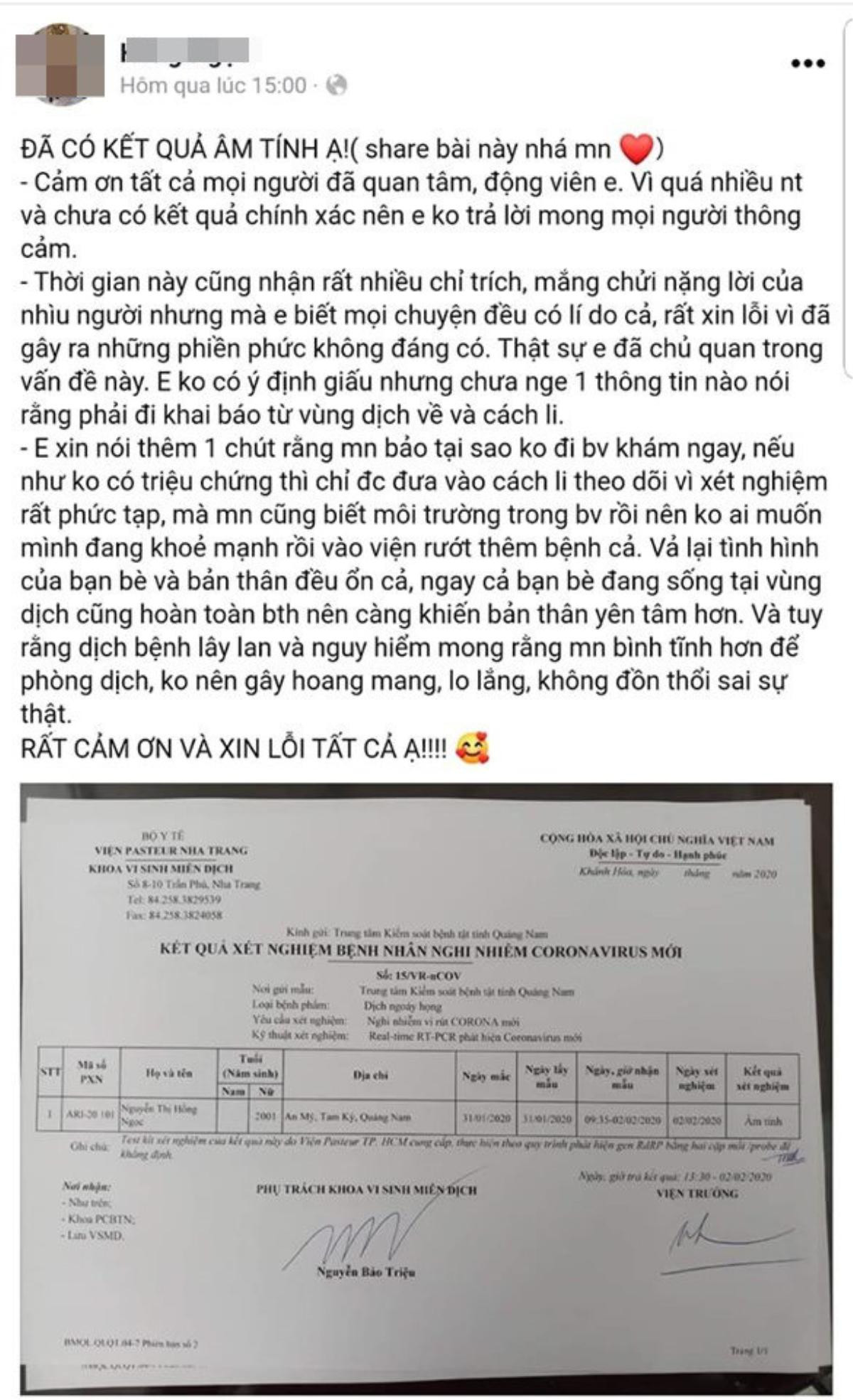 Âm tính với virus Corona, nữ du học sinh Việt trở về từ Vũ Hán trải lòng vì bị nghi ngờ giấu diếm bệnh Ảnh 3