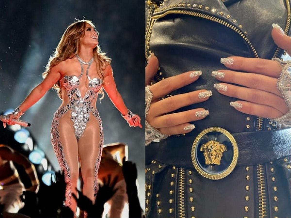 Jennifer Lopez được Versace tài trợ trang phục, Shakira khoác váy 2 triệu viên pha lê đẹp rạng ngời Ảnh 6