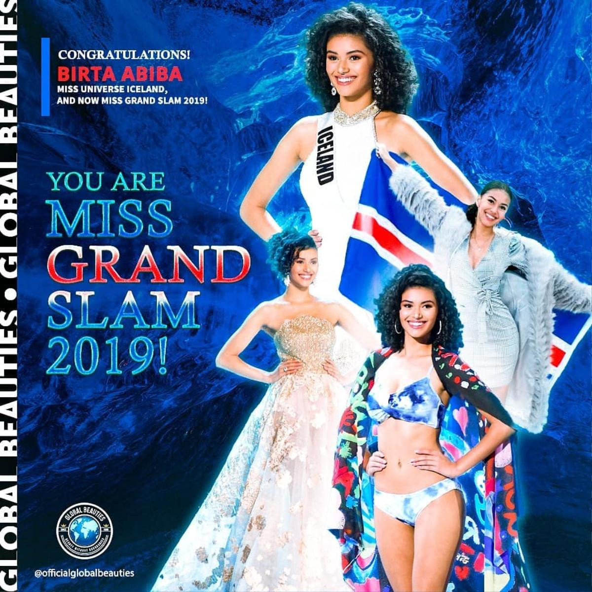 Vượt mặt loạt tân hoa hậu, Top 10 Miss Universe đến từ Iceland thắng giải Miss Grand Slam 2019 Ảnh 1