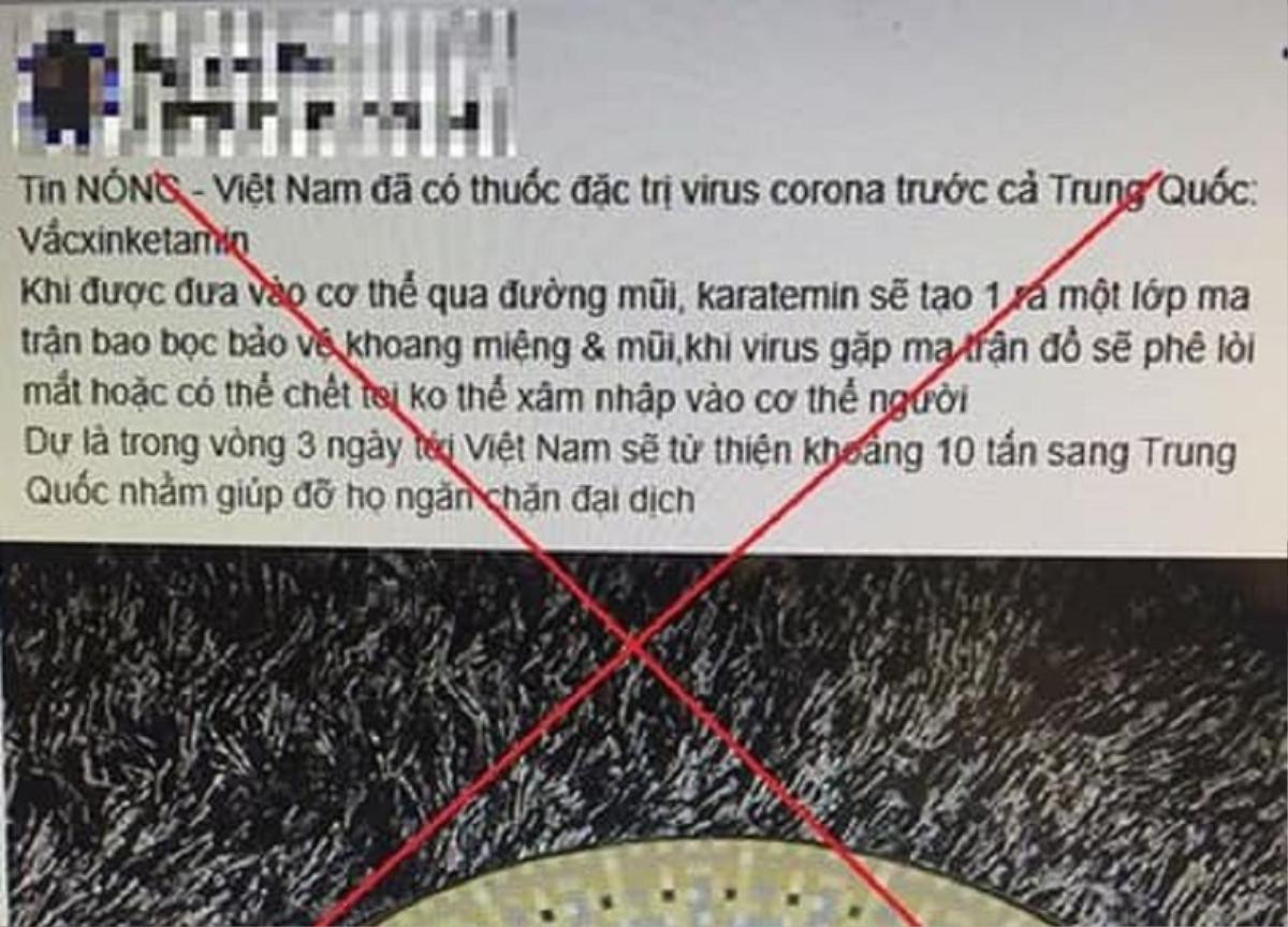 Bịa tin 'dùng ma túy để điều trị virus corona', một facebooker bị mời làm việc Ảnh 1