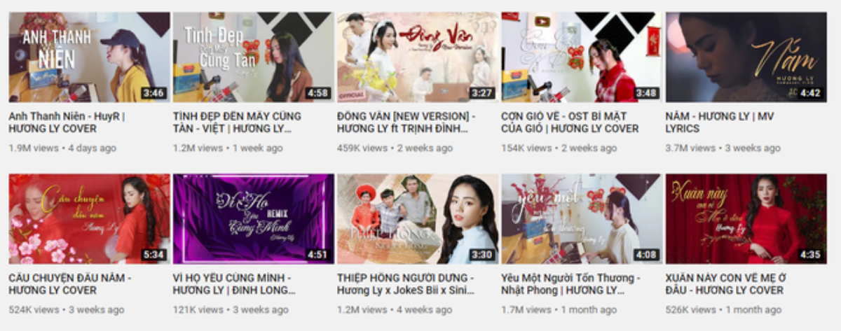 Dân mạng đặt nghi vấn 'thánh cover' Hương Ly âm thầm ẩn đi các clip view thấp? Ảnh 2