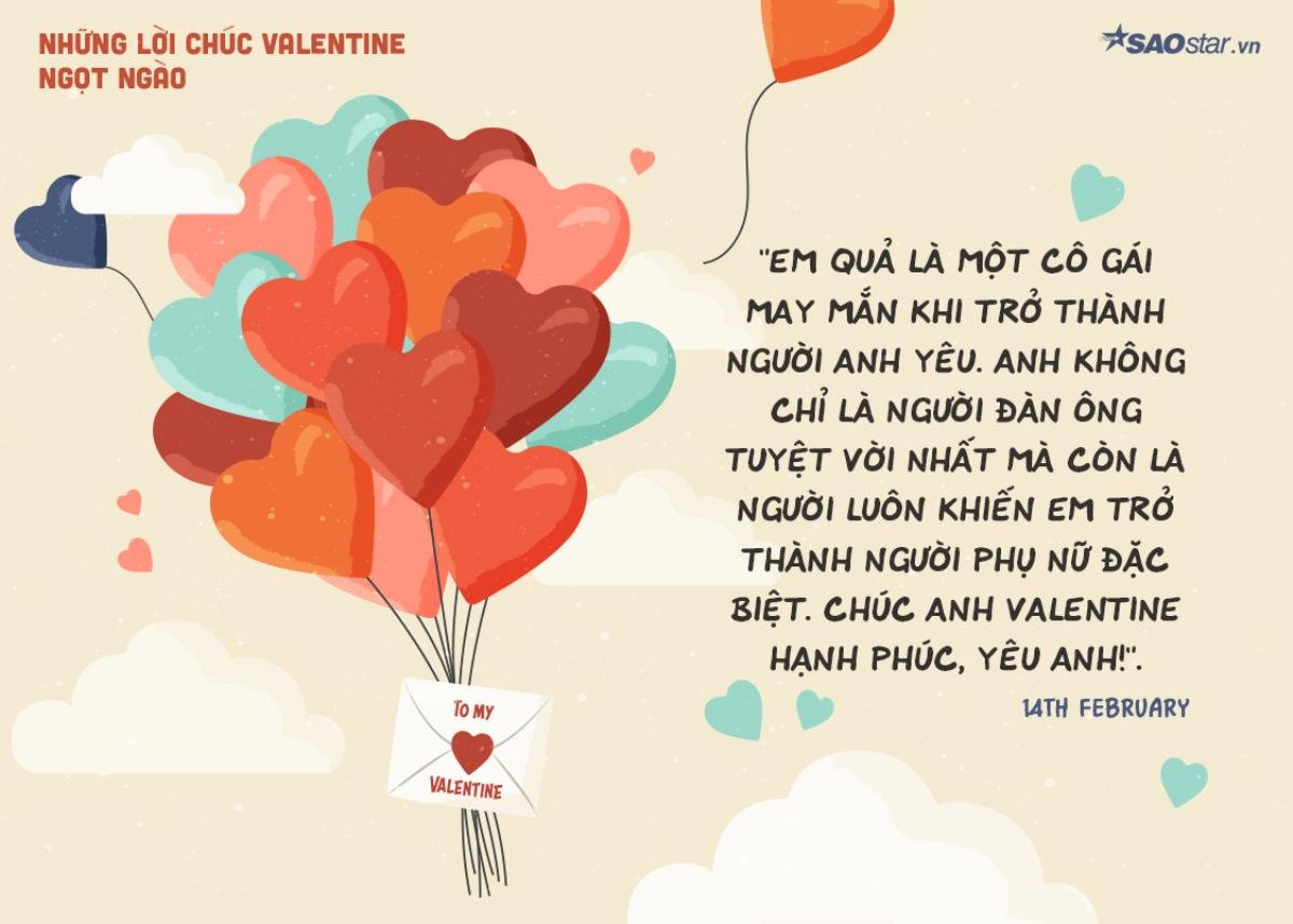 Những lời chúc Valentine ngọt ngào và ý nghĩa nhất dành tặng người yêu Ảnh 5