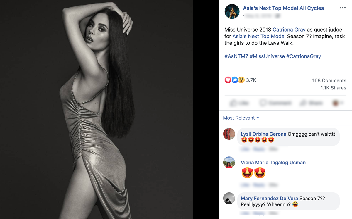 Rộ tin Hoa hậu Hoàn vũ 2018 - Catriona Gray trở thành Host Asia's Next Top Model mùa 7 Ảnh 5