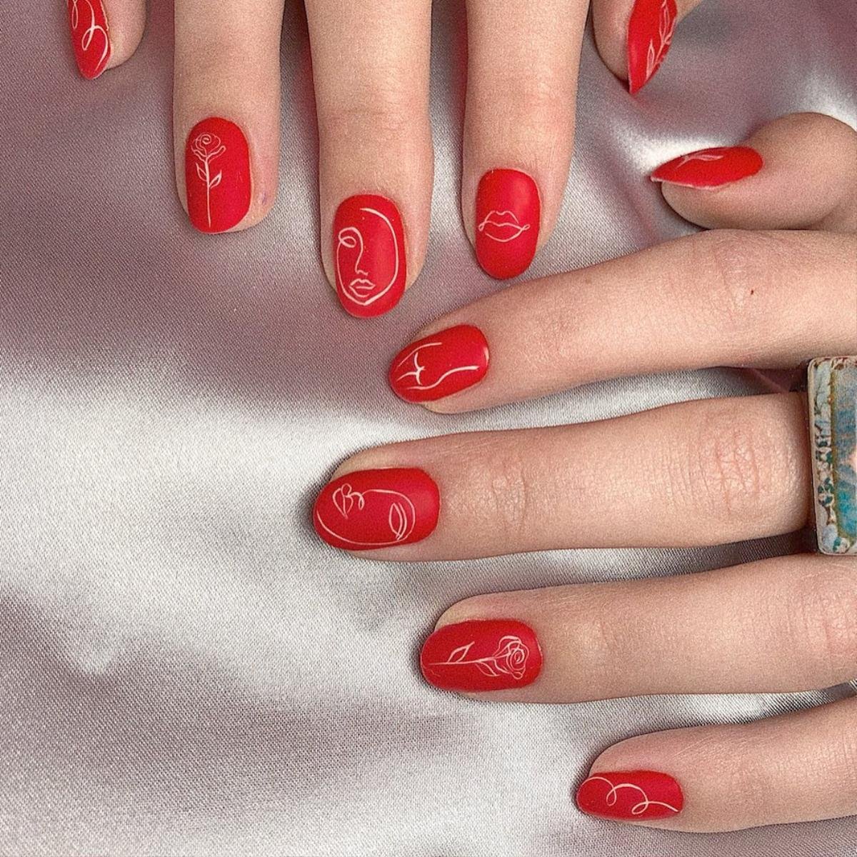 12 ý tưởng làm nail nghệ thuật cực độc cho ngày Valentine Ảnh 4