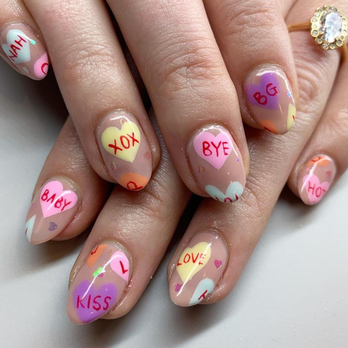 12 ý tưởng làm nail nghệ thuật cực độc cho ngày Valentine Ảnh 9