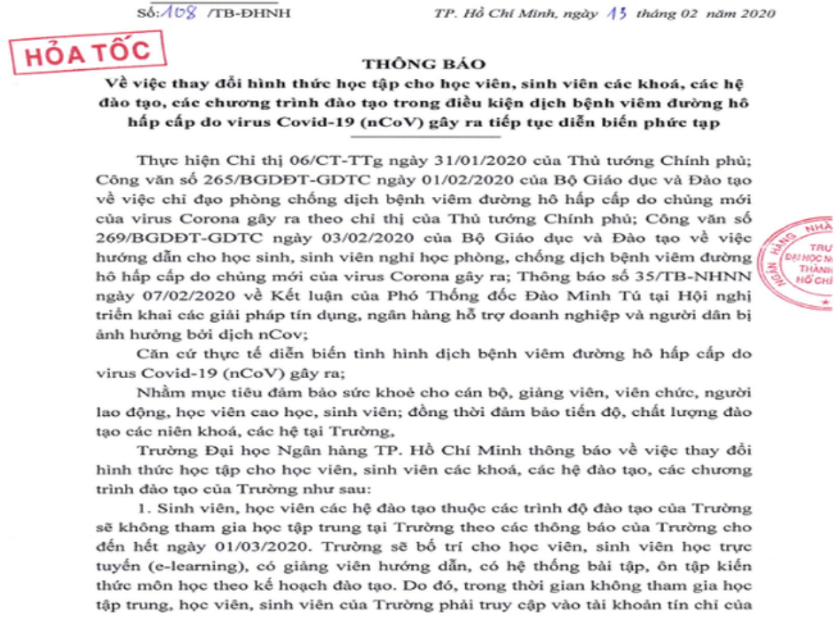 Đã có 35 trường Đại học, cao đẳng tiếp tục cho sinh viên nghỉ học phòng ngừa virus Corona Ảnh 1