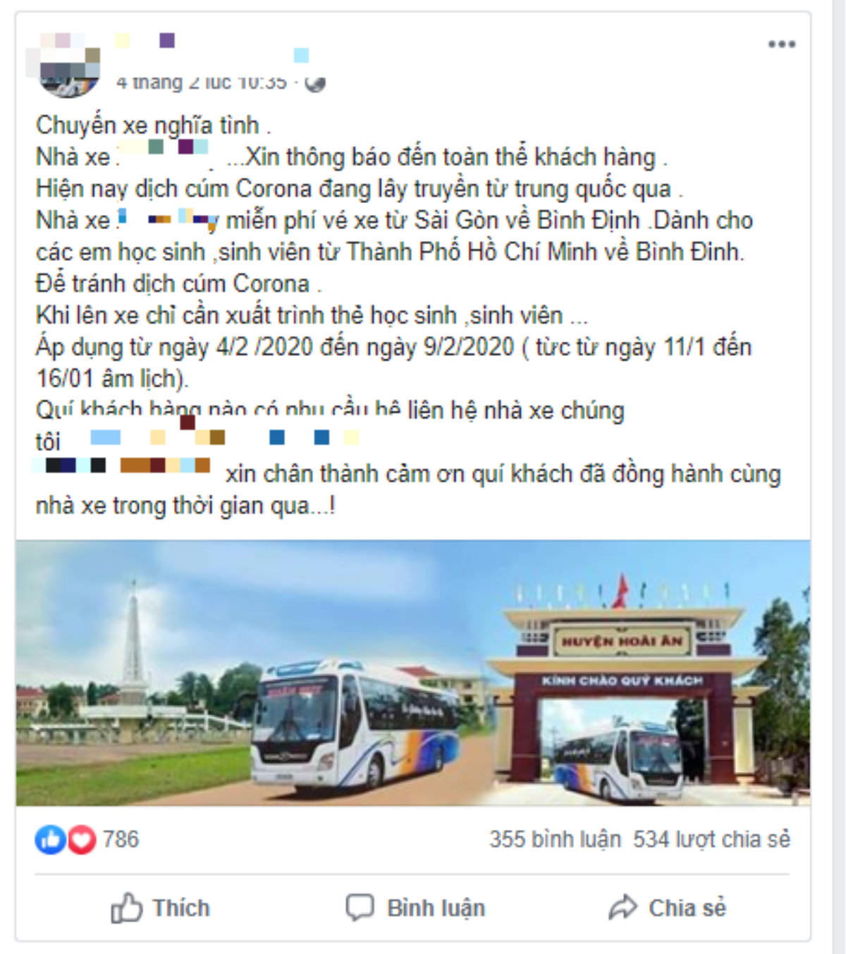 Sinh viên từ TP. Hồ Chí Minh về Nha Trang để tránh dịch Covid-19 được miễn phí vé xe giường nằm Ảnh 2