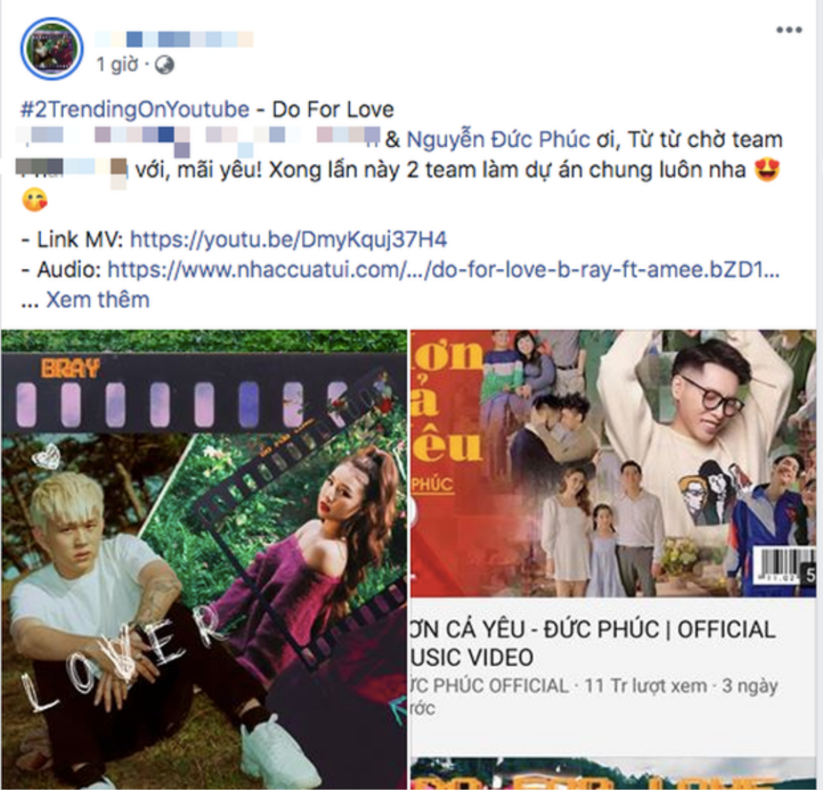 'Do For Love' đạt top 2 trending, phía B Ray 'thả thính' màn kết hợp mới với Đức Phúc? Ảnh 4