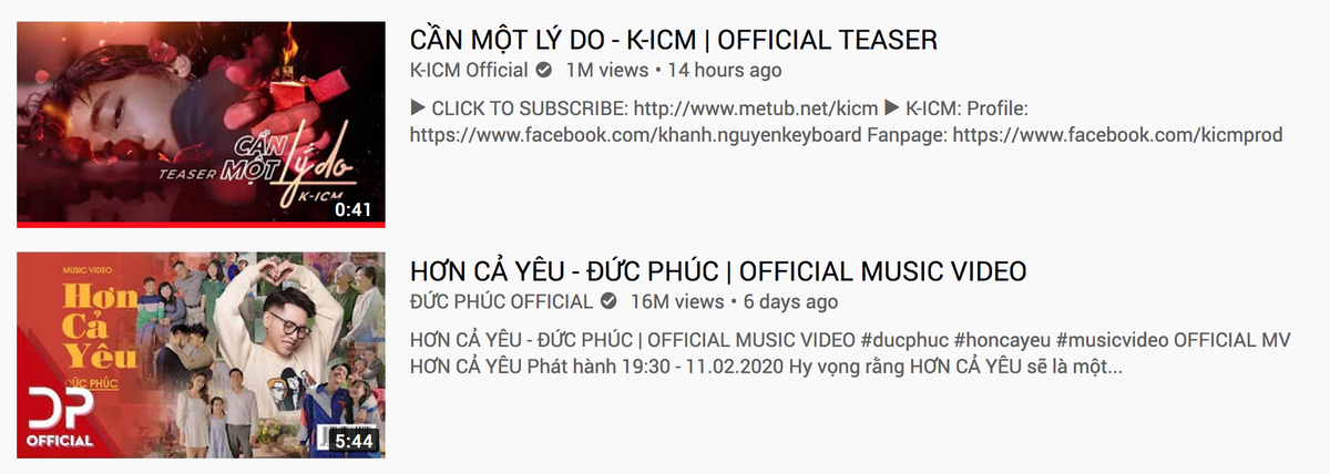 Teaser MV 'Cần một lý do' của K-ICM đạt top 1 trending, lọt top 75 video xem nhiều nhất thế giới 24 giờ qua Ảnh 1