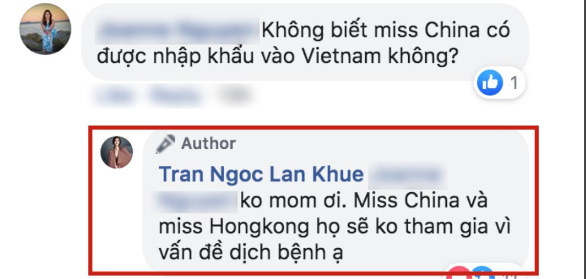 Lan Khuê xác nhận hoa hậu Trung Quốc và Hong Kong không thi Miss Charm 2020 vì dịch Corona Ảnh 4