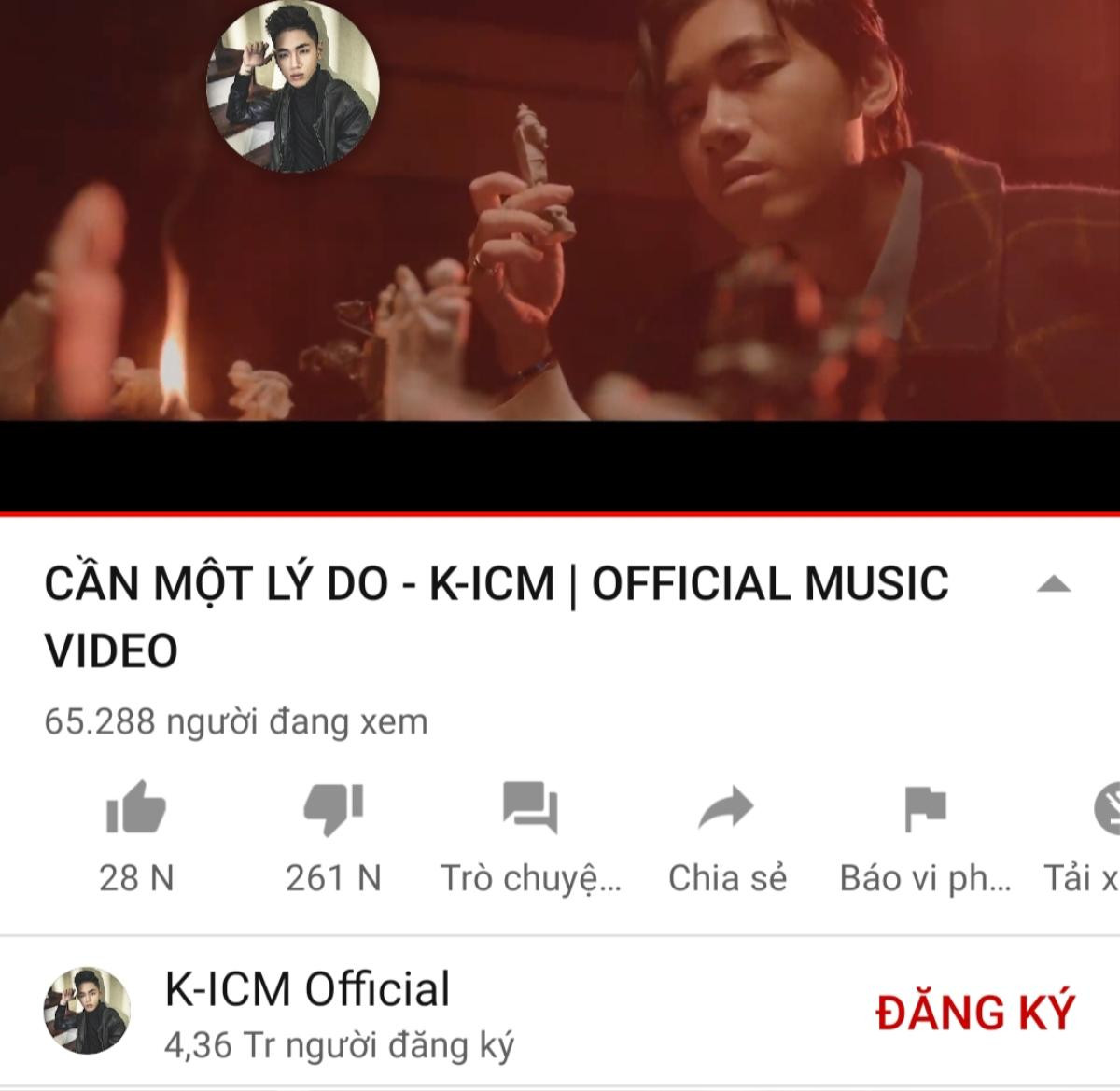 'Cần một lý do' từ K-ICM: Hơn 60.000 lượt xem trực tuyến, dislike gấp 10 lượt like và nhân vật hát chính… lạ hoắc Ảnh 2