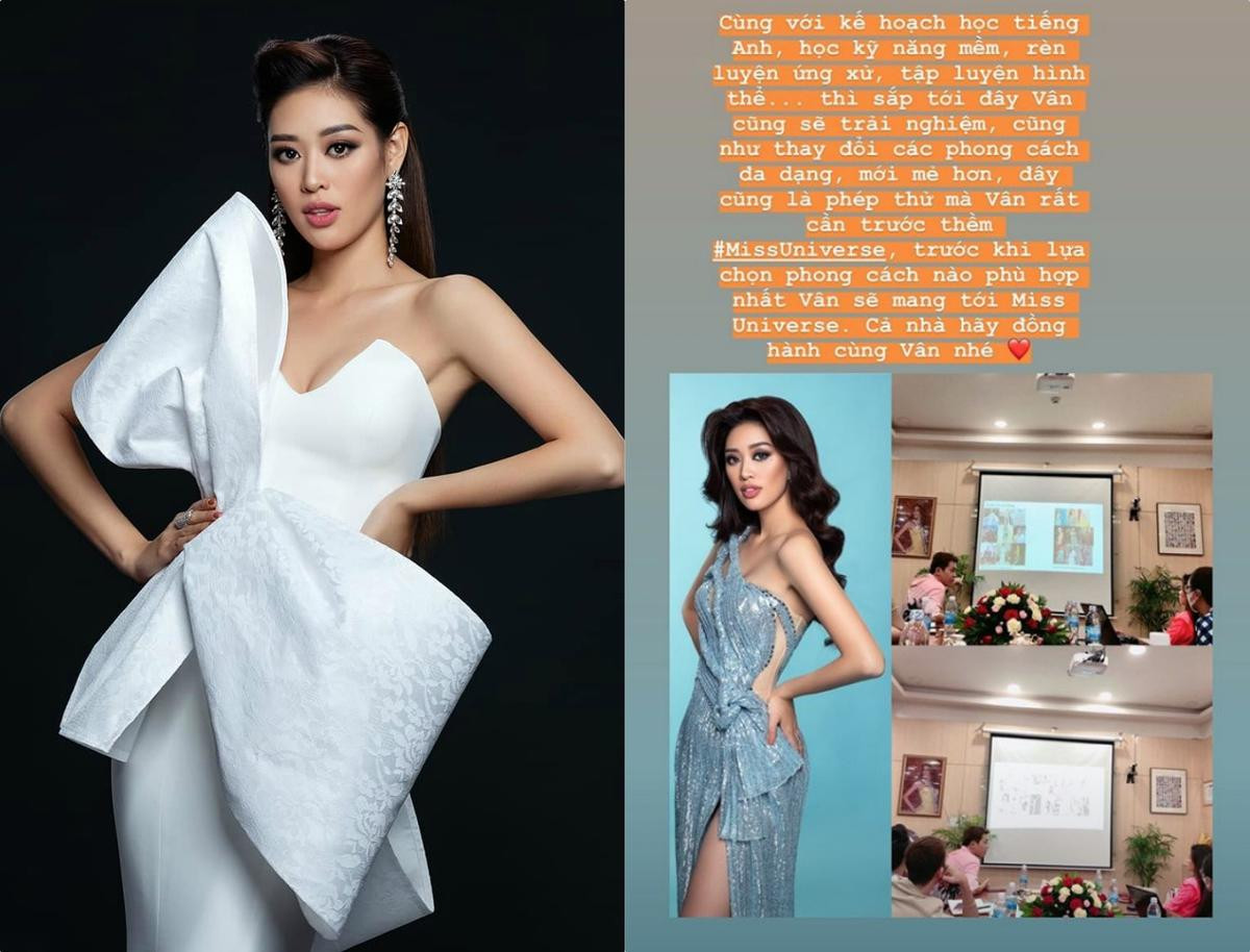 Khánh Vân khoe múi, thay đổi phong cách phù hợp Miss Universe, Hoàng Thùy 'gây choáng' với tóc dài Ảnh 1