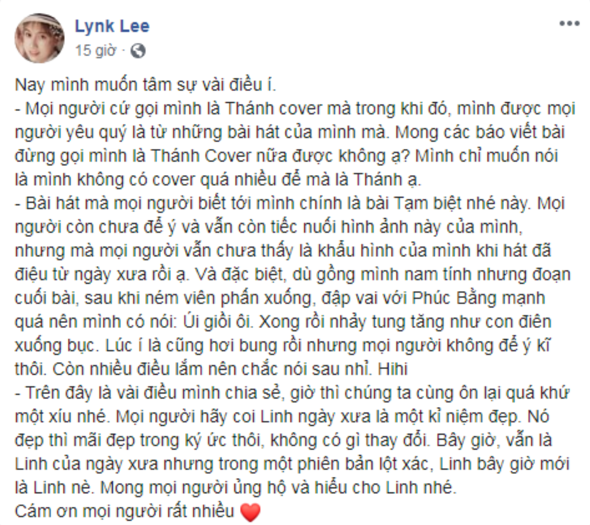 Lynk Lee mạnh dạn khuyên fan gọi mình bằng chị sau khoảng thời gian phải 'gồng' Ảnh 1