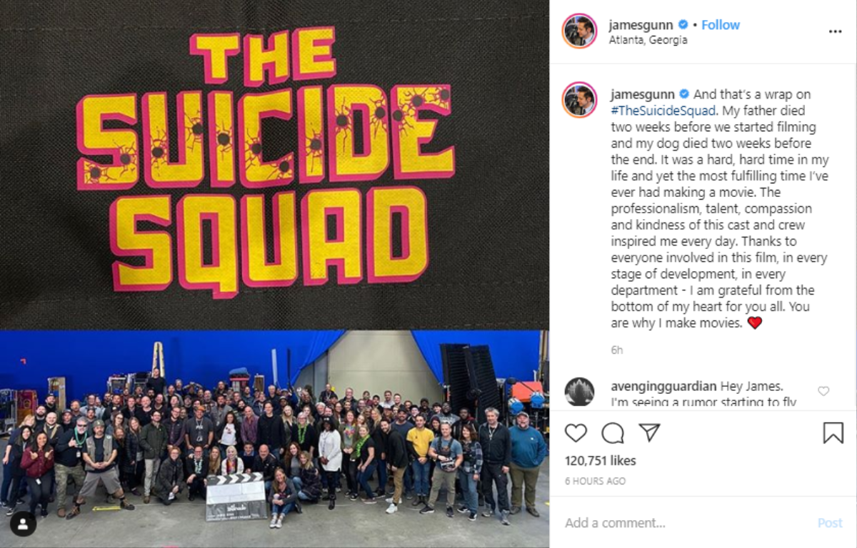 The Suicide Squad chính thức đóng máy, James Gunn chia sẻ hình ảnh của cả đoàn phim Ảnh 4