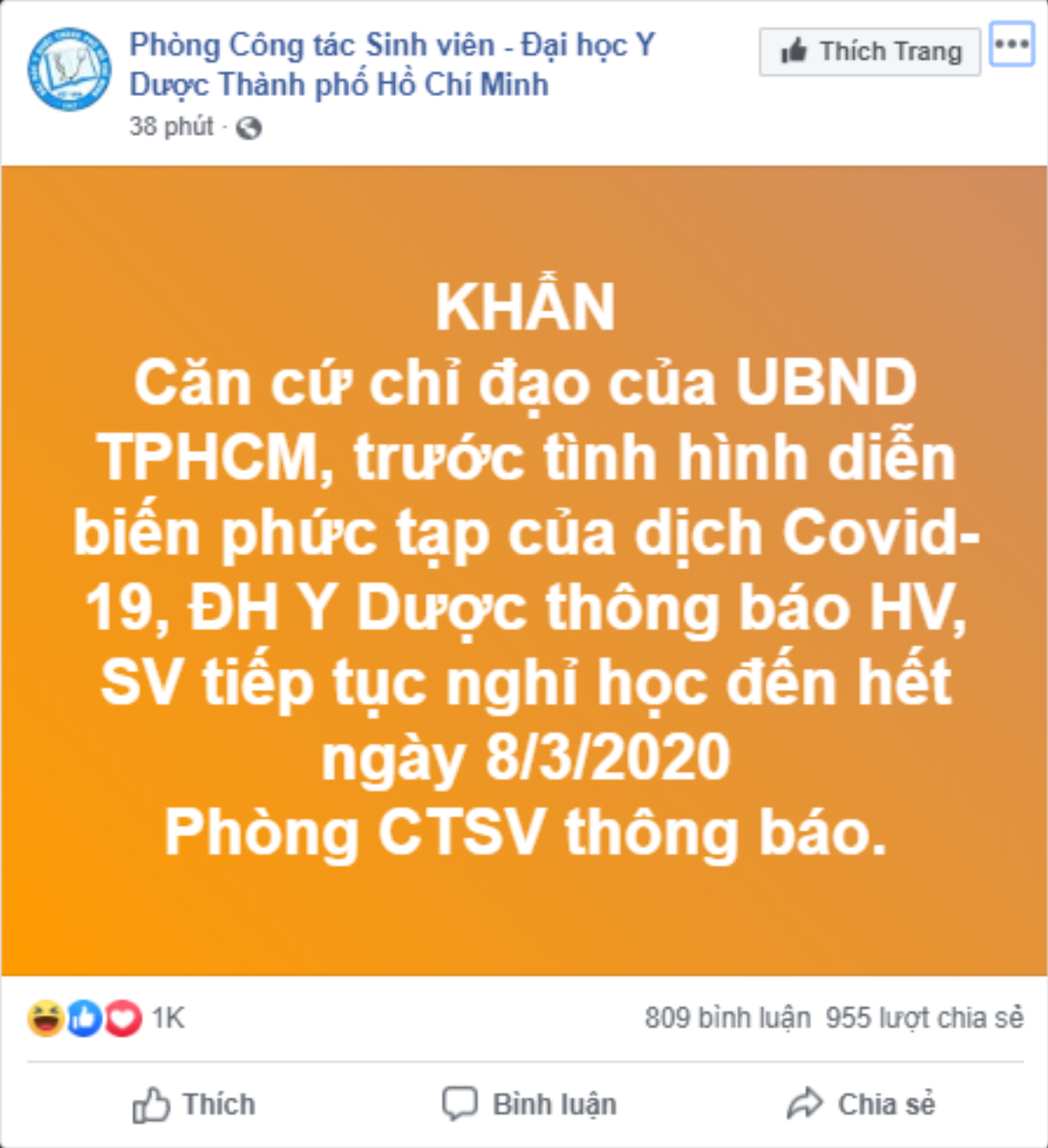 Nhiều trường đại học ở TP.HCM ‘bẻ kèo’ phút cuối, tiếp tục kéo dài thời gian nghỉ của sinh viên Ảnh 2