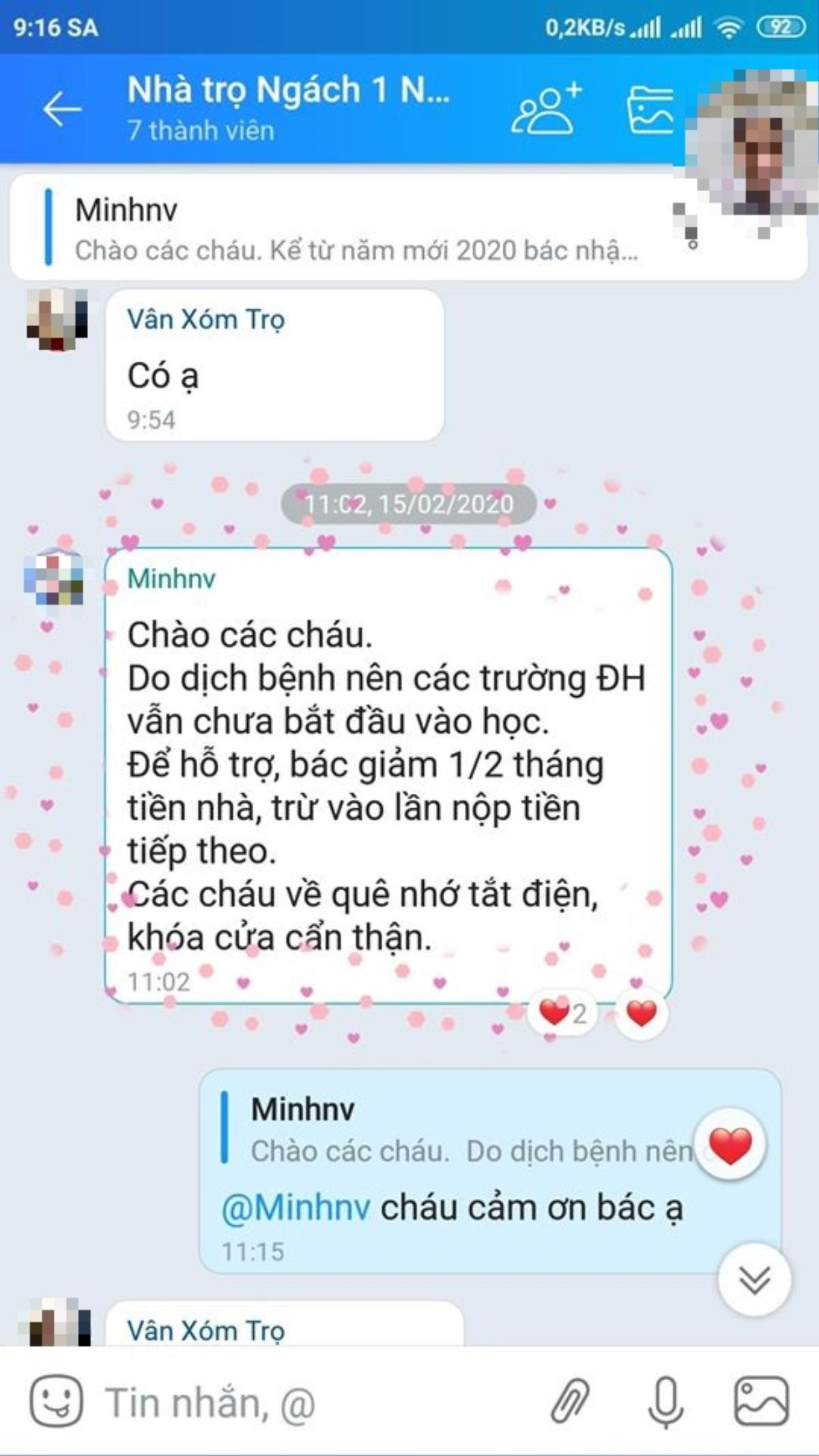 Nghỉ học kéo dài vì dịch COVID-19, loạt thông báo giảm tiền thuê trọ khiến giới sinh viên ấm lòng Ảnh 7