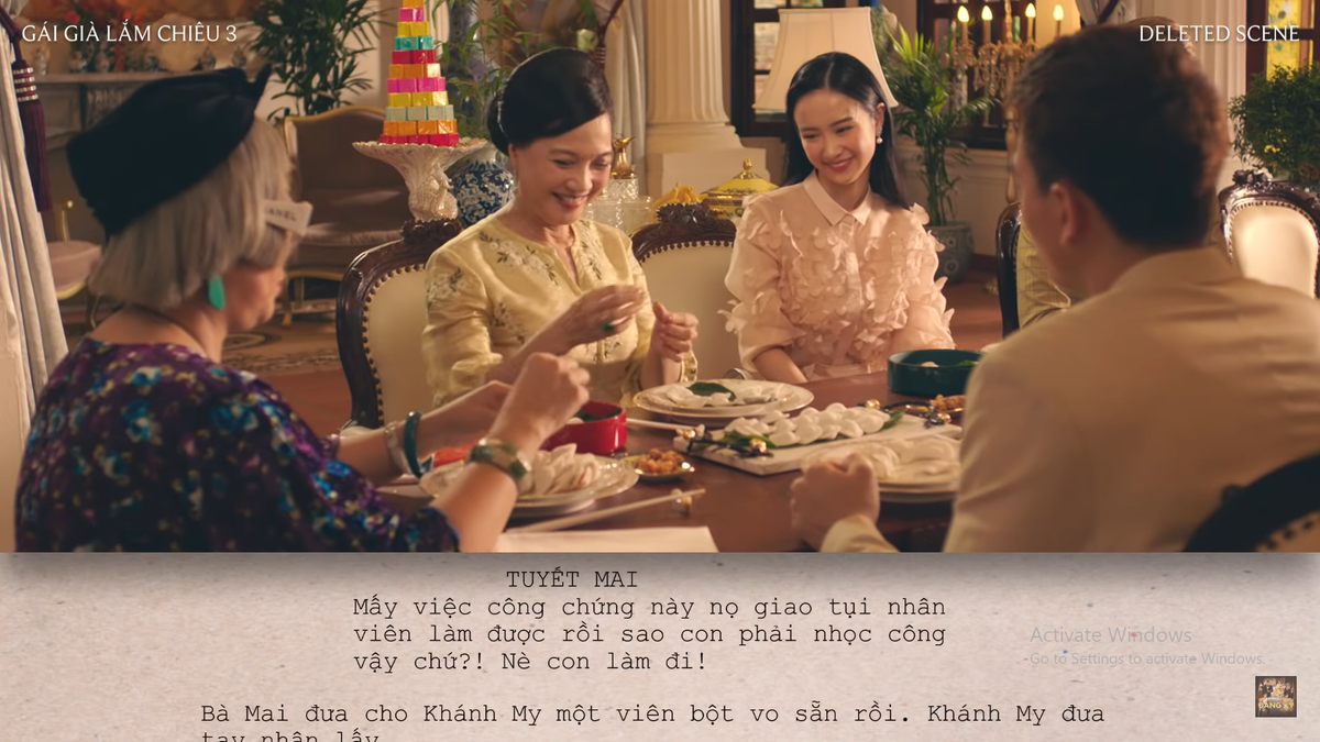 Gái già lắm chiêu 3 tung đoạn phim đã cắt, từng bị nghi  ‘sao chép’ Crazy Rich Asians: Mẹ Tuyết Mai ẩn ý sâu cay khi làm nặn bánh bột lọc Ảnh 15