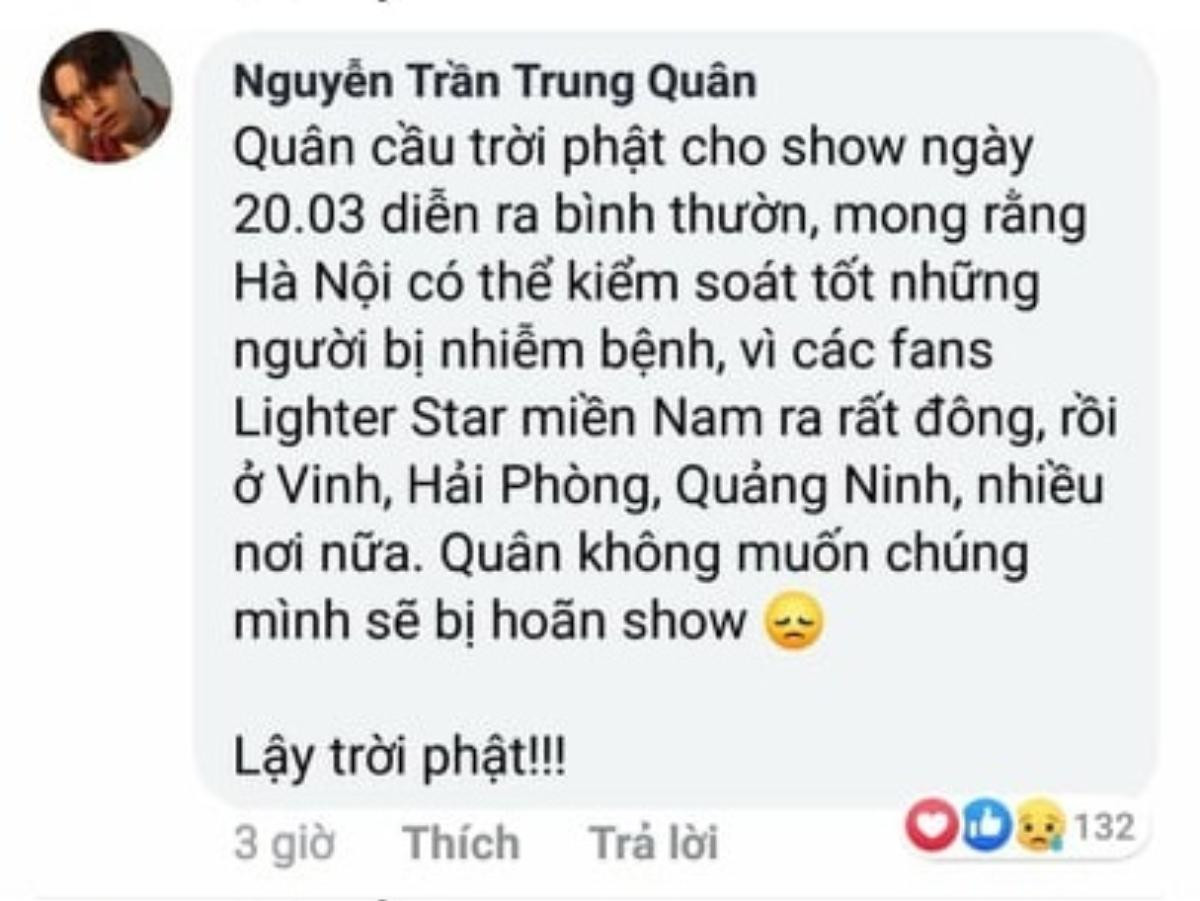 Phát ngôn nhạy cảm giữa thời điểm cả nước lo lắng vì Covid-19, Nguyễn Trần Trung Quân bị dân mạng chỉ trích gay gắt Ảnh 2