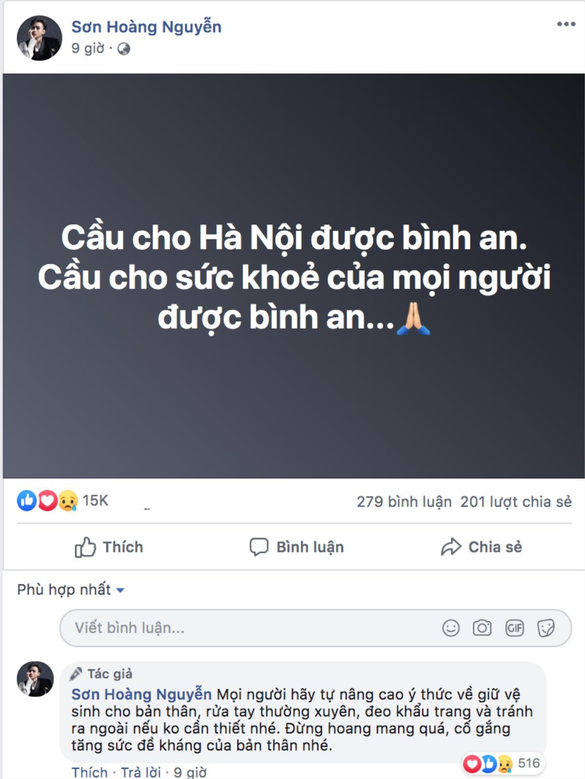 Trấn Thành, Võ Hoàng Yến, Tóc Tiên, Soobin Hoàng Sơn và loạt sao Việt lên tiếng kêu gọi mọi người bình tĩnh, nâng cao ý thức chống dịch COVID-19 Ảnh 4