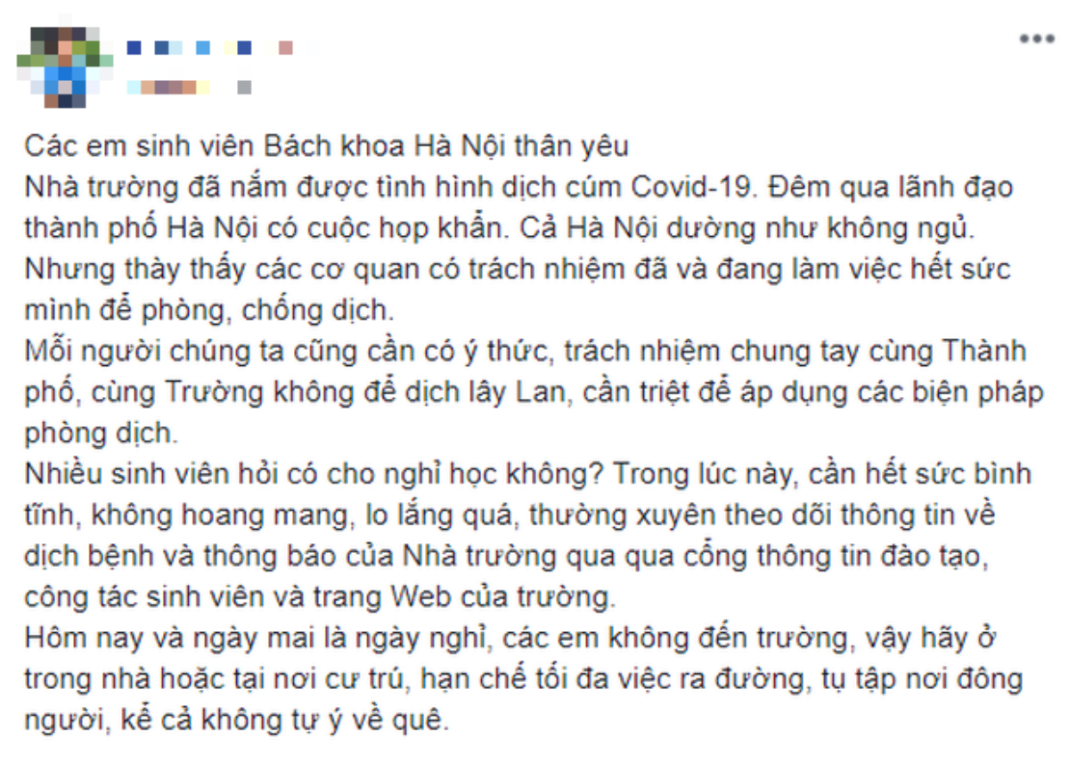 Hà Nội xuất hiện ca nhiễm COVID-19, nhiều trường ĐH gửi thông báo khẩn thay đổi lịch nhập học của sinh viên Ảnh 3