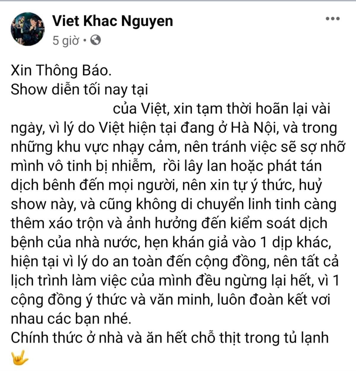 Loạt sao Vpop đồng lòng hướng về Hà Nội giữa tâm bão Covid-19 Ảnh 7