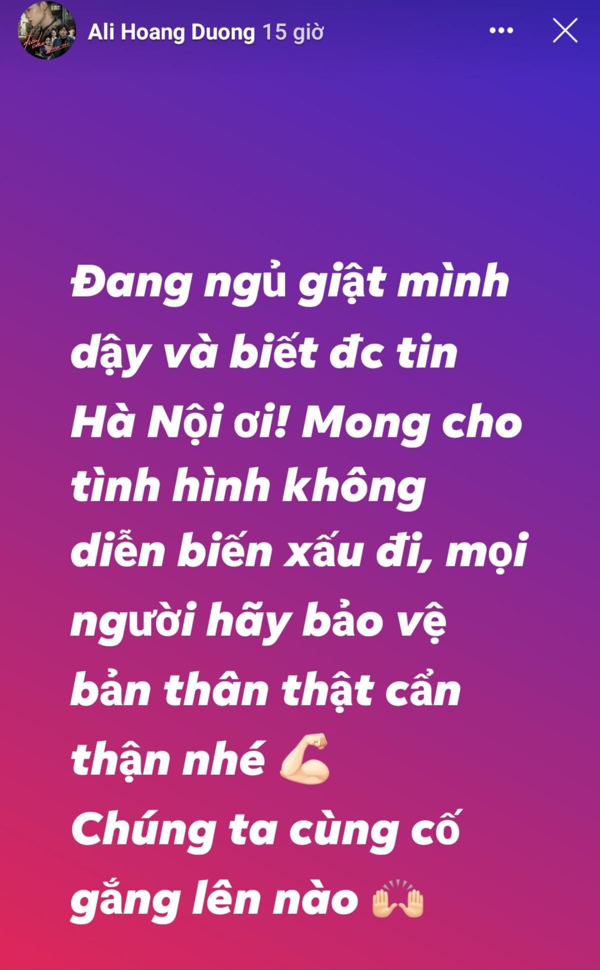 Loạt sao Vpop đồng lòng hướng về Hà Nội giữa tâm bão Covid-19 Ảnh 4