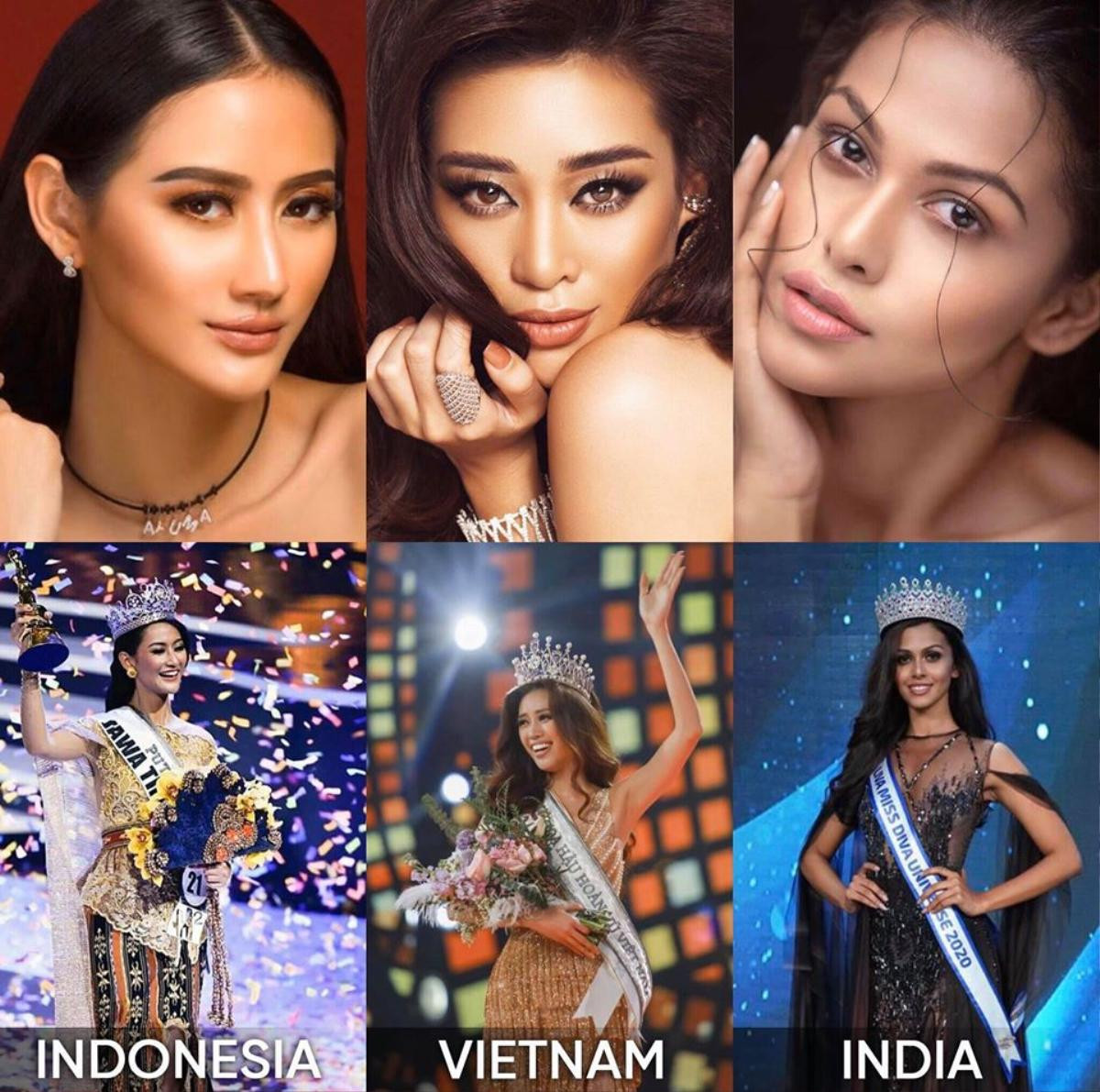 'Tam giác vàng' châu Á ở Miss Universe 2020: Khánh Vân best body, Ấn Độ best face, Indonesia catwalk điệu nghệ Ảnh 1