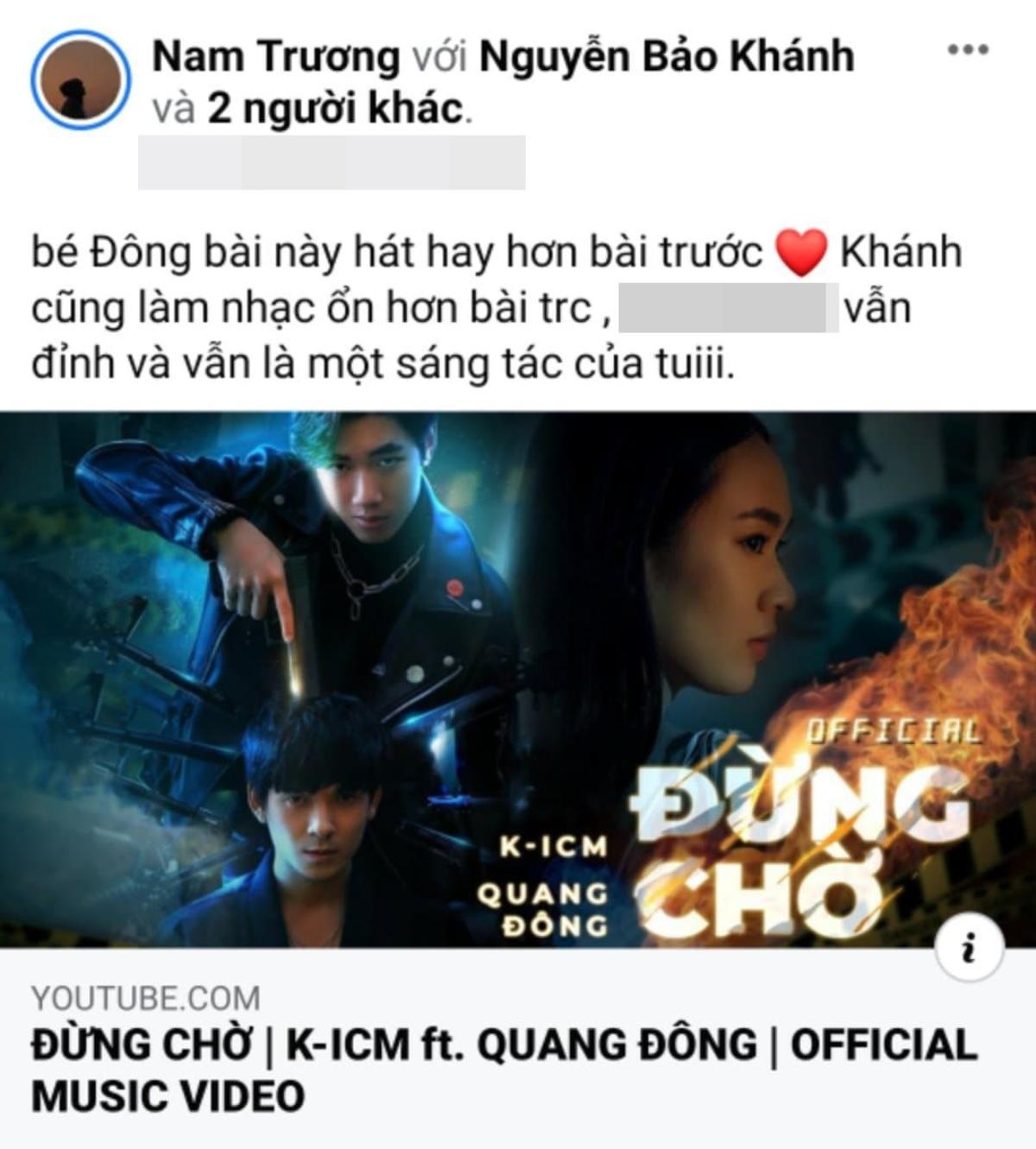 Cư dân mạng chê Quang Đông hát làm hư hết bài: Tác giả 'Đừng chờ' - Andiez Nam Trương lên tiếng Ảnh 5