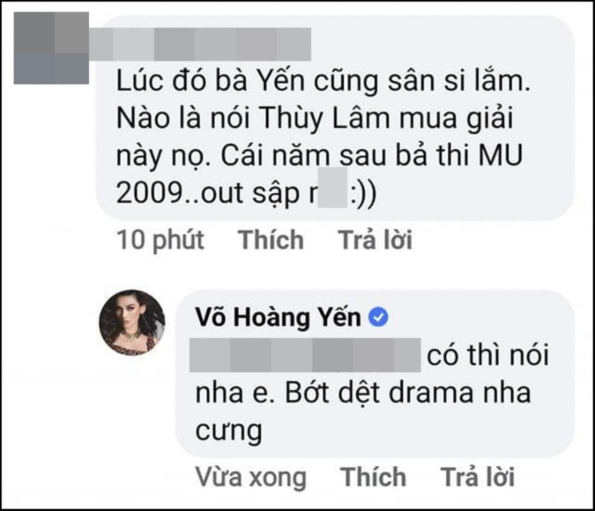 Bị đồn đoán hãm hại Thuỳ Lâm ở Hoa hậu Hoàn vũ 2008, Võ Hoàng Yến đáp trả: 'Bớt dệt drama' Ảnh 3