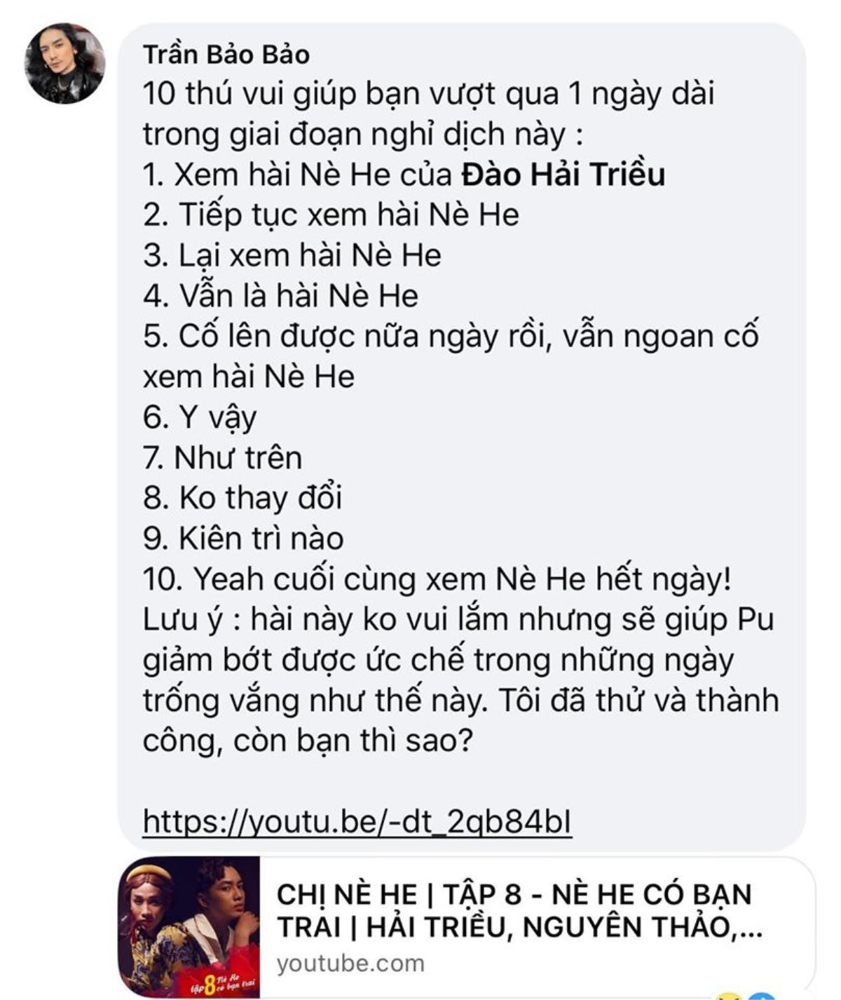 Tránh dịch không nhàm chán cùng BB Trần: Tấu hài online mỗi ngày, 'cà khịa' diện rộng toàn showbiz! Ảnh 11