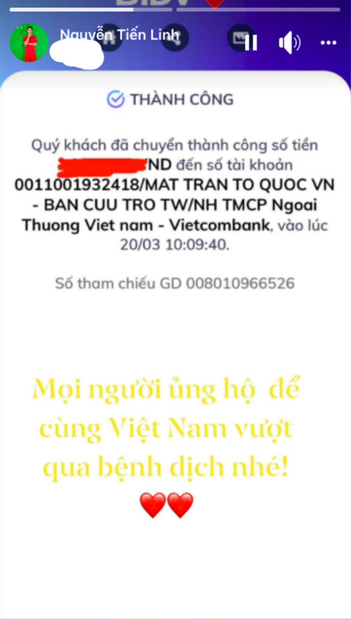 Đan Trường, Minh Tú, Ngân Anh quyên góp ủng hộ quỹ phòng chống Covid-19 Ảnh 4