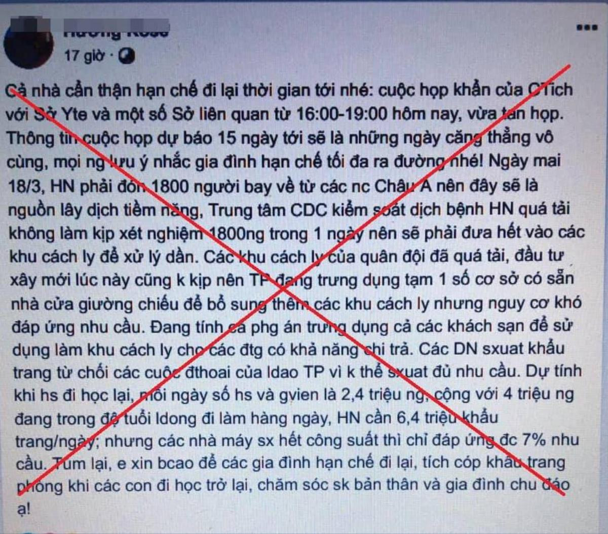 Đăng hoang tin Hà Nội ‘sắp vỡ trận vì dịch COVID-19′, hai thanh niên bị công an triệu tập Ảnh 1