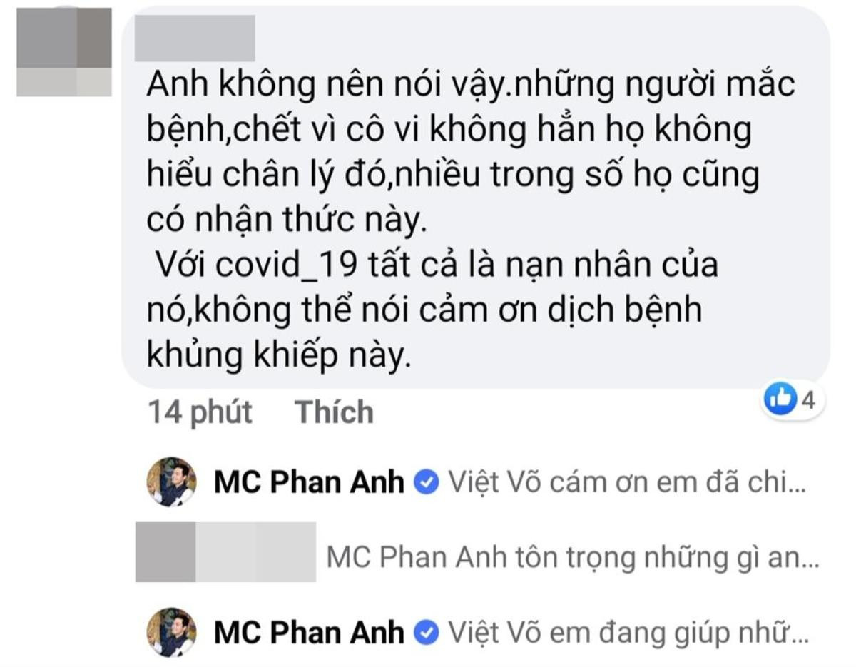 Dân mạng 'nổi đoá' với phát ngôn của MC Phan Anh: Cảm ơn đại dịch Covid-19 Ảnh 3