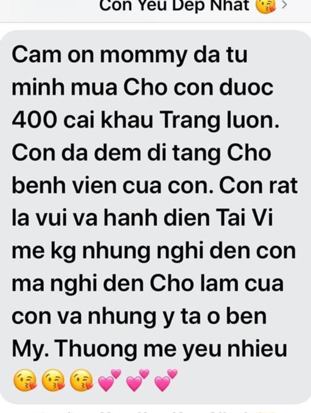 Phi Nhung gửi 400 khẩu trang cho con gái làm y tá ở Mỹ, hứa sẽ may thêm loại tốt Ảnh 3