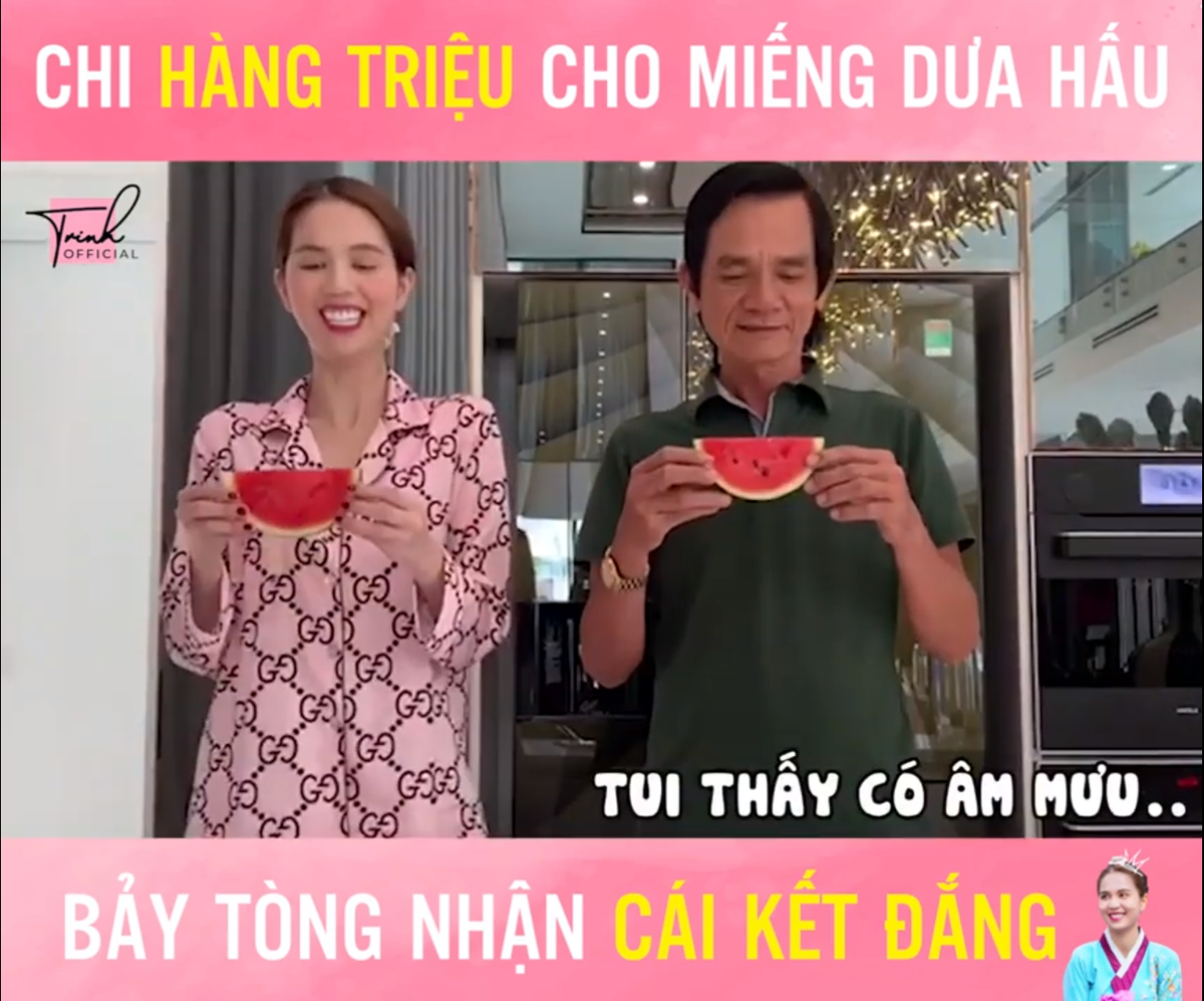 Ngọc Trinh và ông bố tuyệt vời không ngại 'lăn xả' trong từng video của con gái Ảnh 1