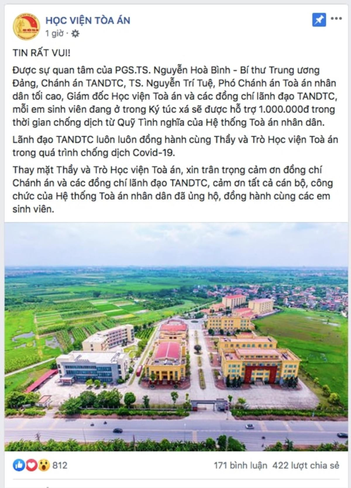 Hàng loạt trường Đại học giảm học phí, hỗ trợ sinh viên trong đợt dịch COVID- 19 Ảnh 4