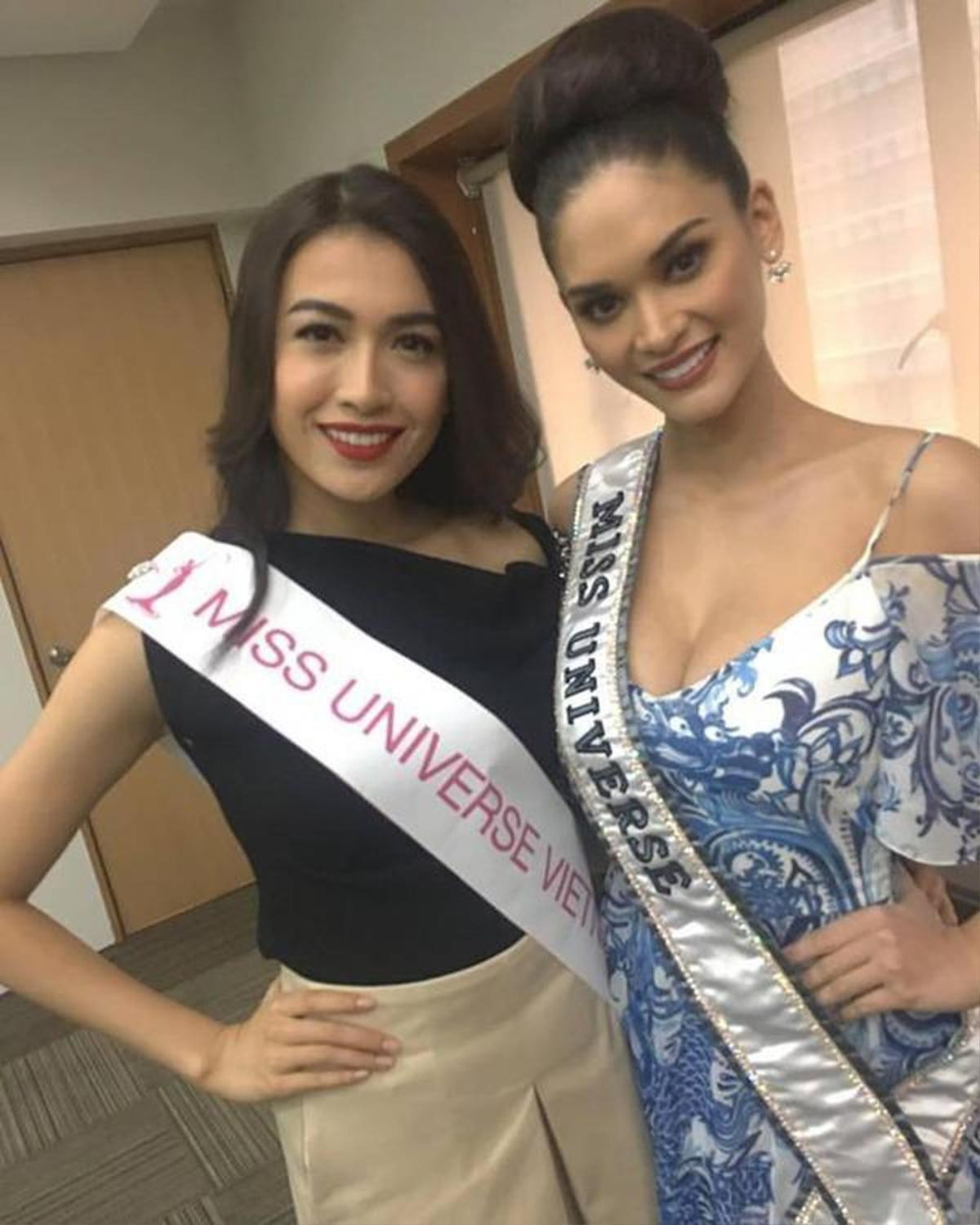 Hoa hậu Việt 'chạm trán' Miss Universe: H'Hen Niê - Hoàng Thùy đầy sức hút, Lệ Hằng chuẩn 'best face' Ảnh 4