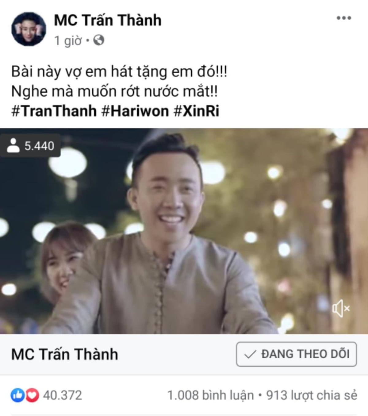 Trấn Thành tiết lộ đây là ca khúc của Hari Won mà mỗi lần nghe đều muốn rớt nước mắt Ảnh 2