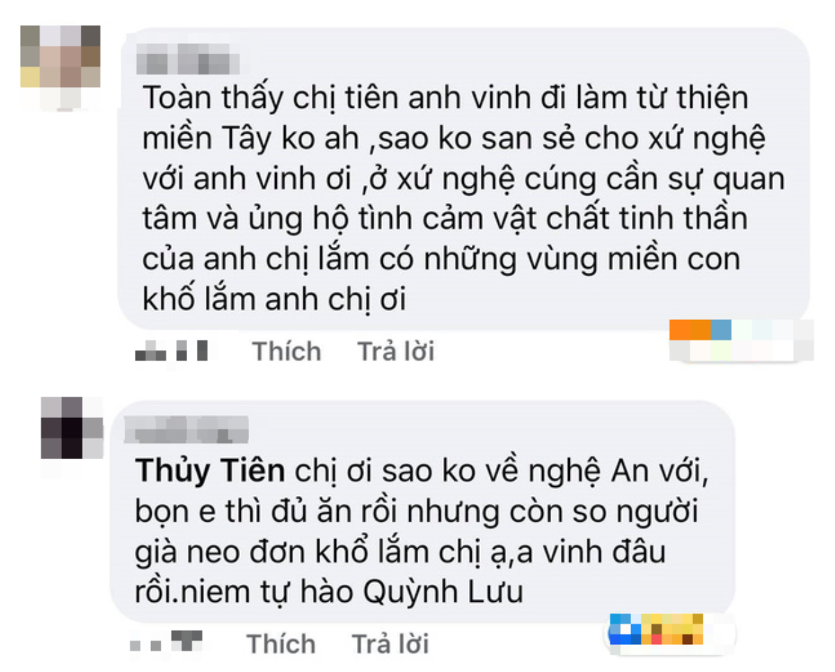 Thủy Tiên bênh vực Công Vinh khi bị mỉa mai lo làm từ thiện miền Tây mà không thấy về Nghệ An giúp đỡ Ảnh 2