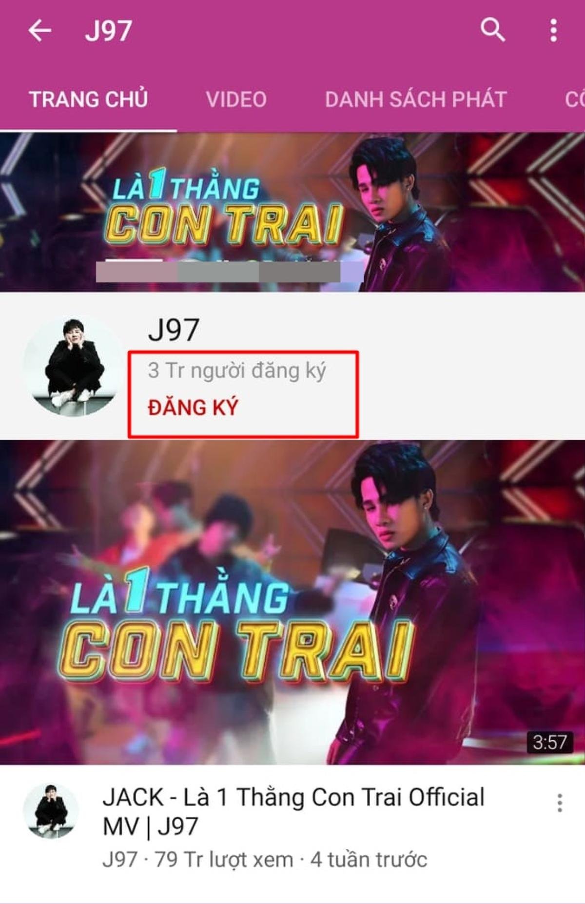 Kênh Youtube J97 của Jack cán mốc 3 triệu lượt đăng ký chưa đầy 2 tháng 'chào đời' Ảnh 1