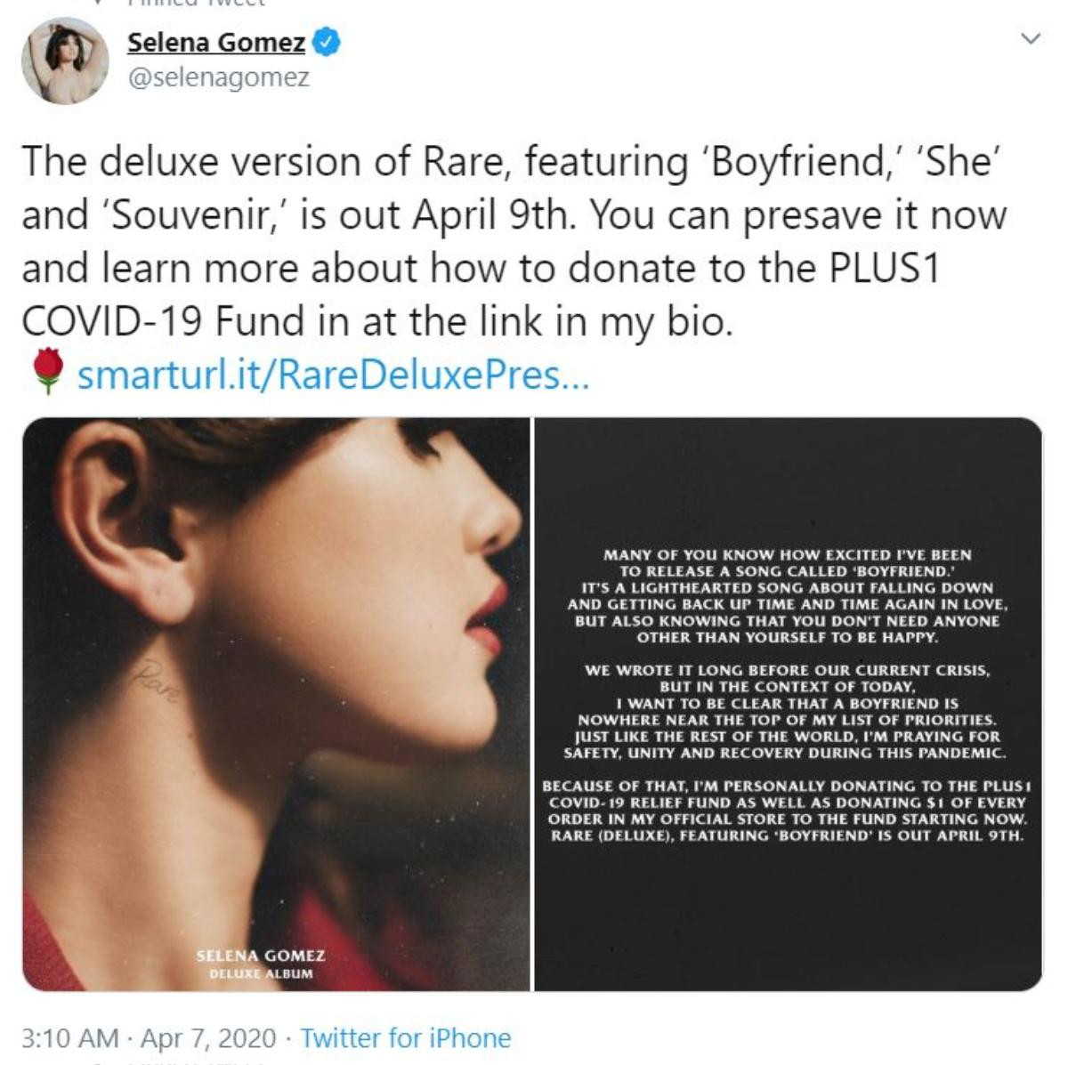 Selena Gomez phát hành liên tiếp 3 ca khúc mới vào ngày 9/4, album Rare sẽ trỗi dậy trở lại trên bảng vàng Billboard? Ảnh 2