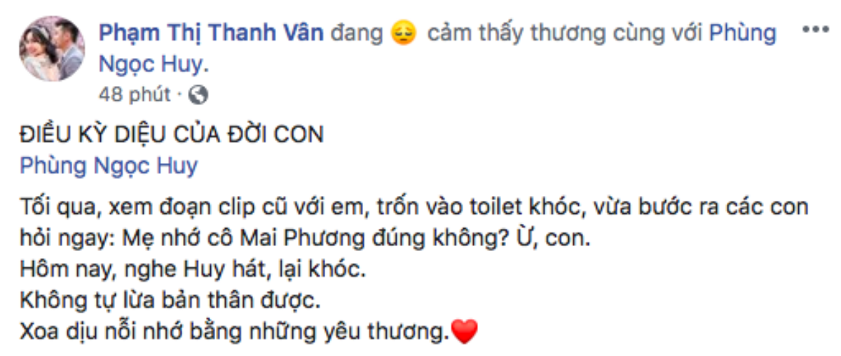 Nhớ Mai Phương, Ốc Thanh Vân trốn vào toilet khóc và thừa nhận: 'Không tự lừa bản thân được' Ảnh 2