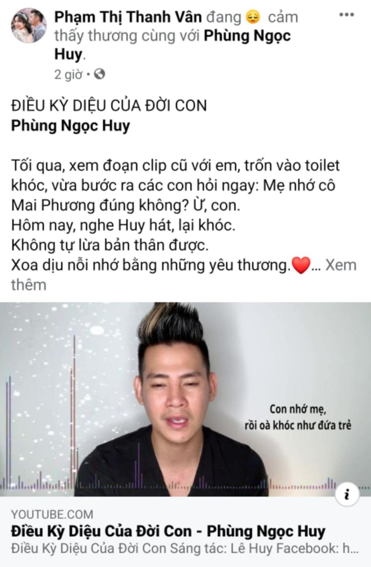 Phải chăng đây là ca khúc Phùng Ngọc Huy hát tặng Mai Phương và bé Lavie? Ảnh 1