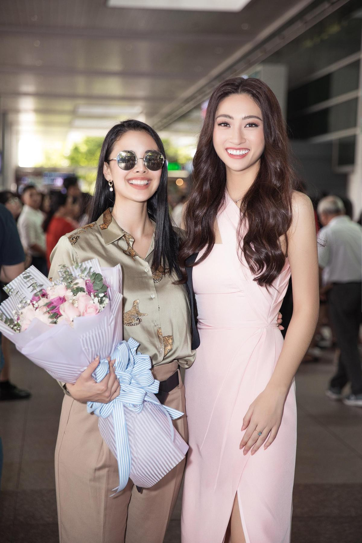 Lương Thùy Linh 'nổi trội' trước Megan Young - Vanessa Ponce, Tường San nền nã bên Hoa hậu Quốc tế Ảnh 3