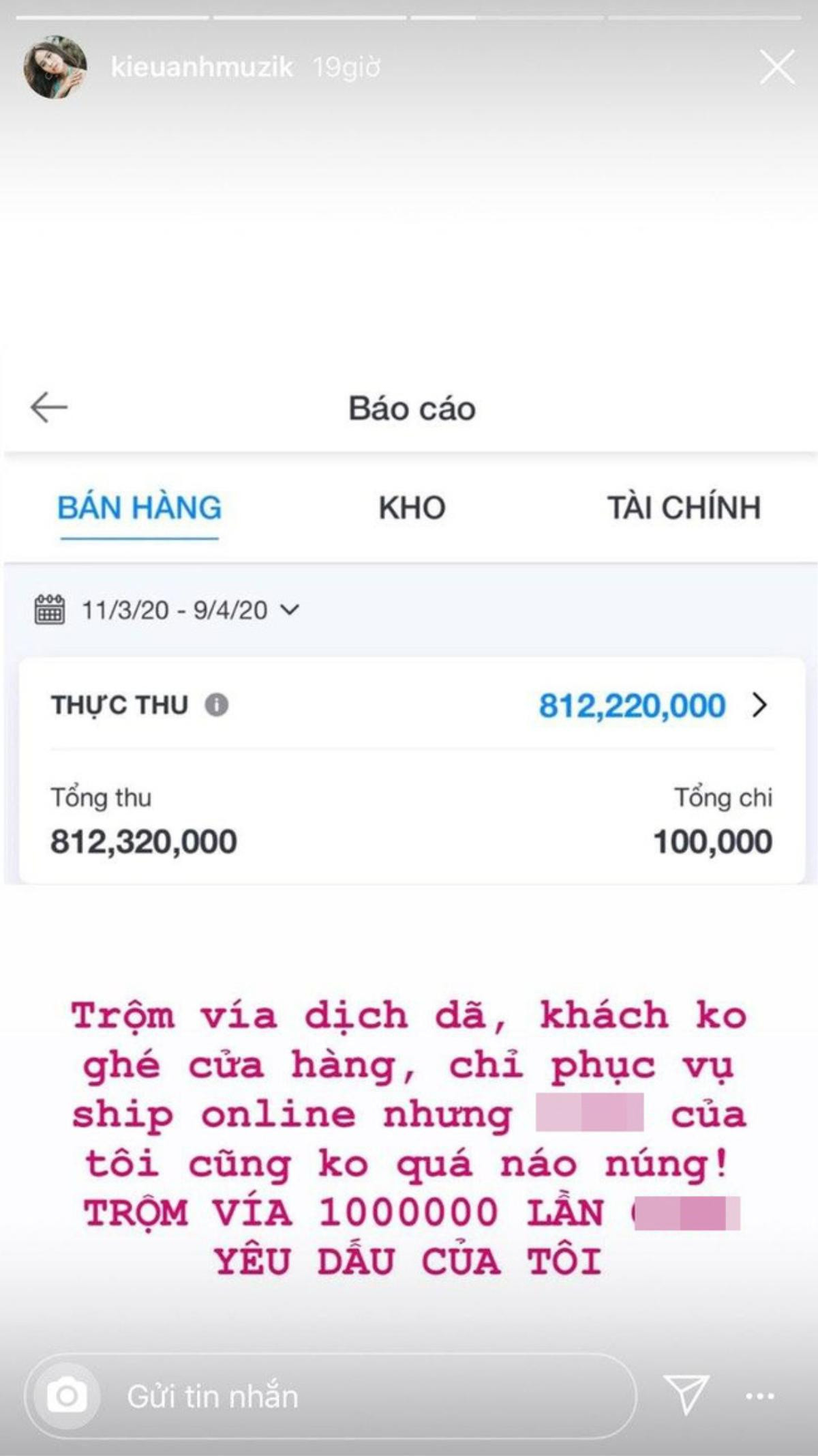 Ca nương Kiều Anh 'gây choáng' với doanh thu bán hàng 'khủng' giữa mùa dịch Ảnh 2