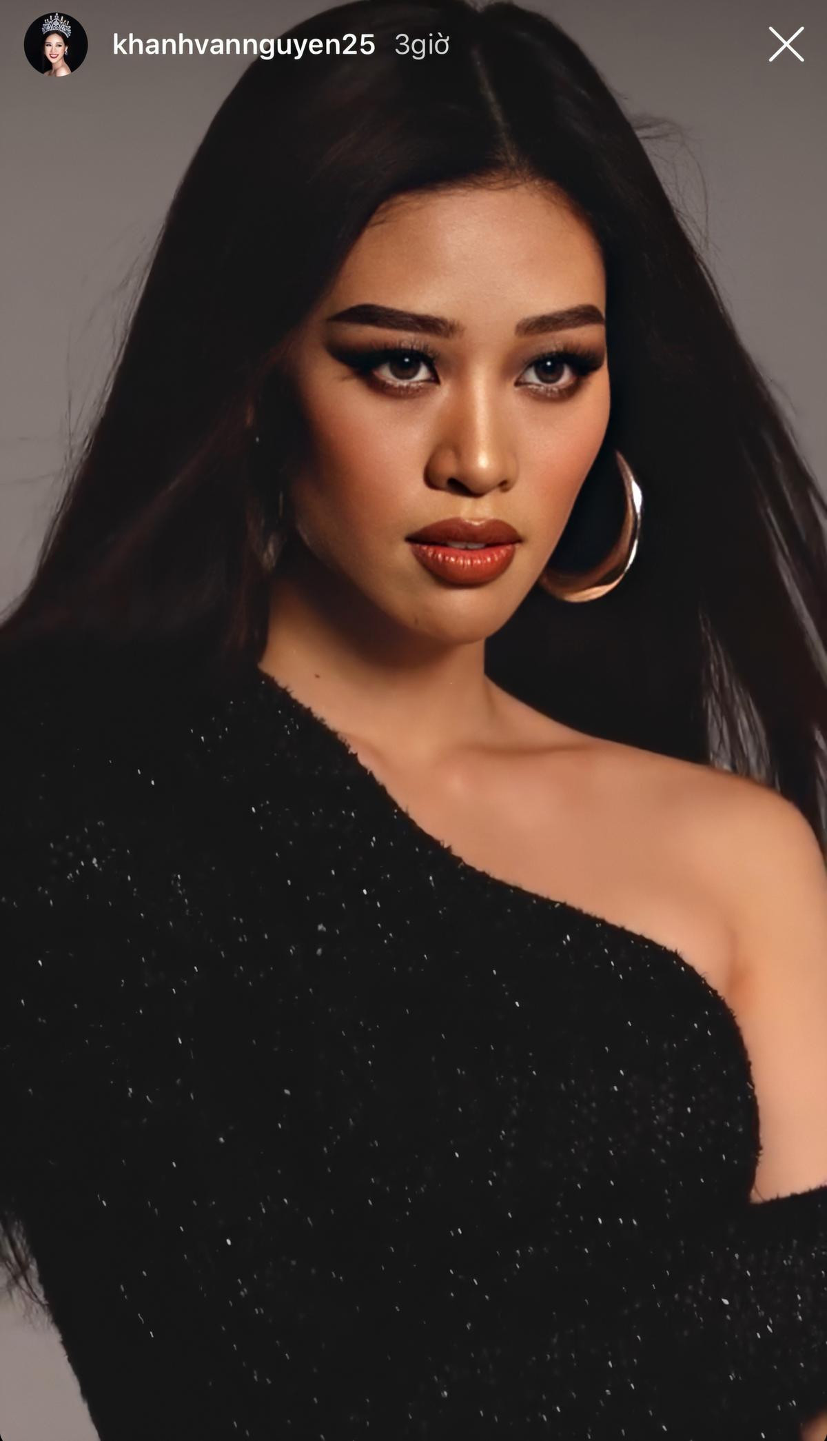 Khánh Vân thử nghiệm da nâu, tóc thẳng: Fan tranh cãi chọn layout xuất sắc in-top Miss Universe 2020 Ảnh 6