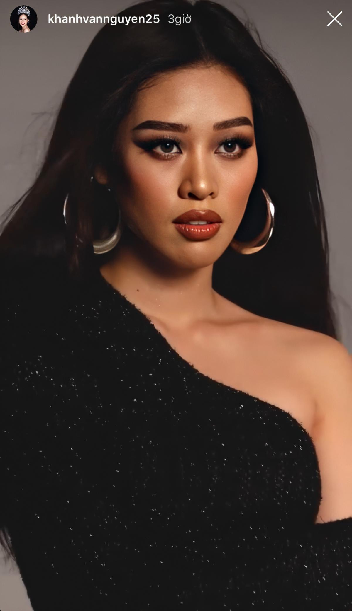 Khánh Vân thử nghiệm da nâu, tóc thẳng: Fan tranh cãi chọn layout xuất sắc in-top Miss Universe 2020 Ảnh 7