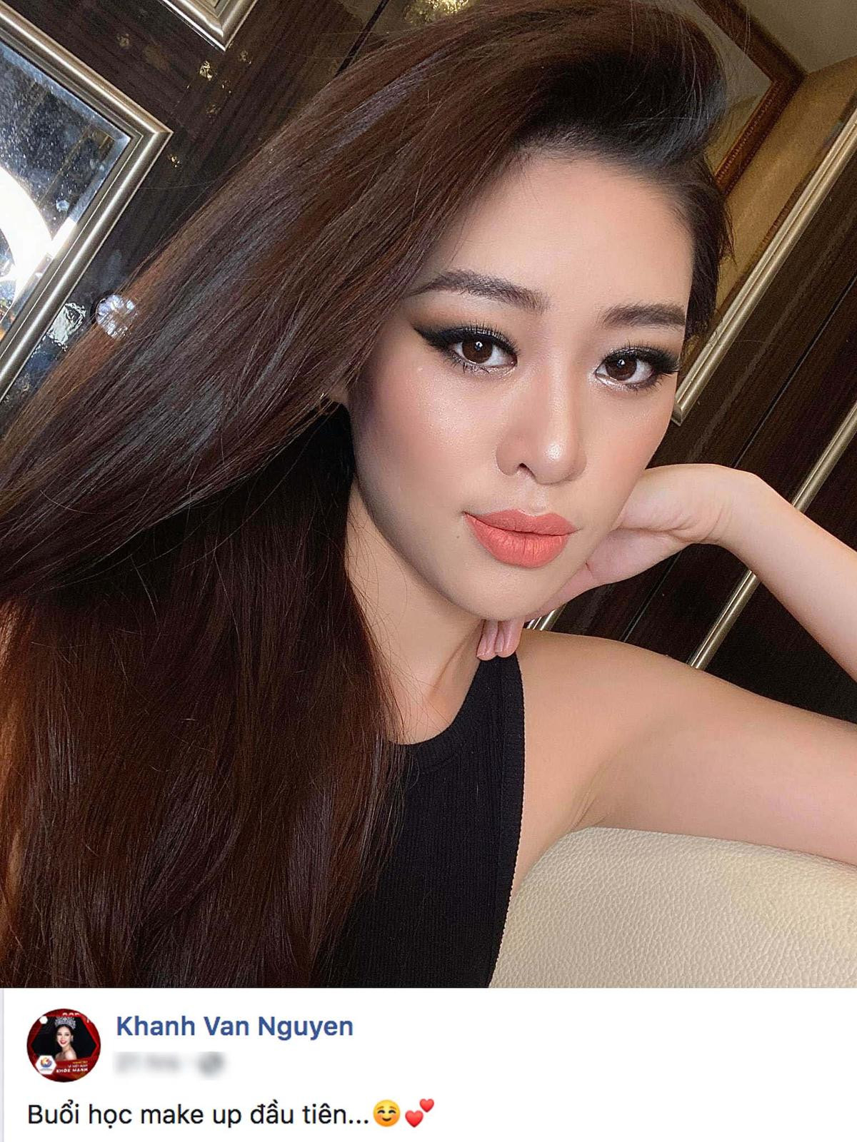 Nối gót H'Hen Niê - Hoàng Thùy, Khánh Vân học make-up sẵn sàng chinh chiến Miss Universe 2020 Ảnh 2