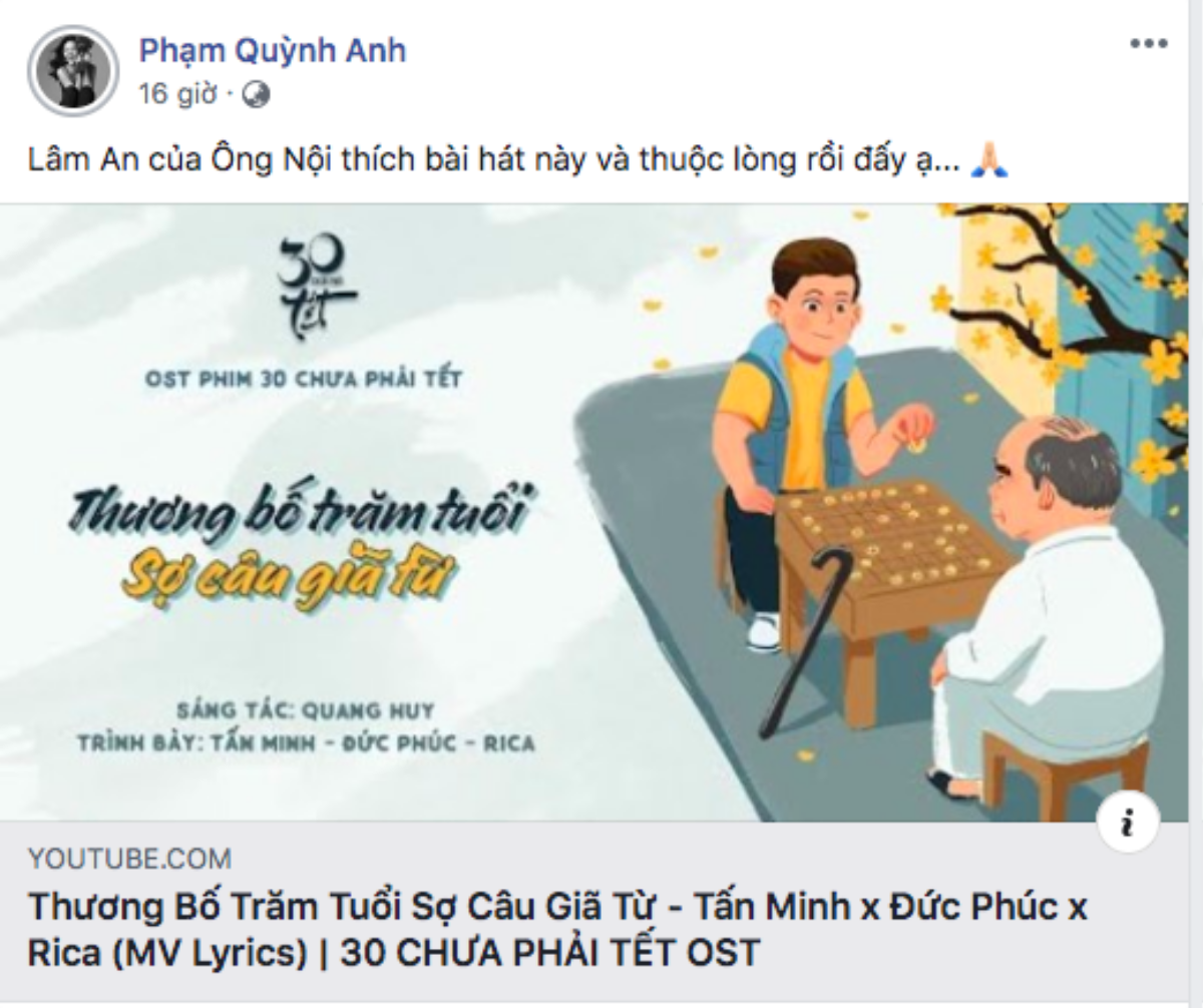 Dân mạng ngưỡng mộ cách xử sự tinh tế của Phạm Quỳnh Anh khi bố Quang Huy qua đời Ảnh 3