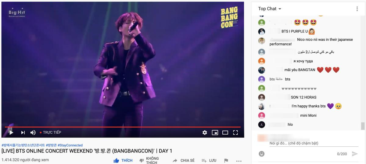 BTS 'Bang Bang Con' concert đón nhận hơn 2 triệu lượt xem, lọt top các sự kiện được xem nhiều nhất YouTube Ảnh 3